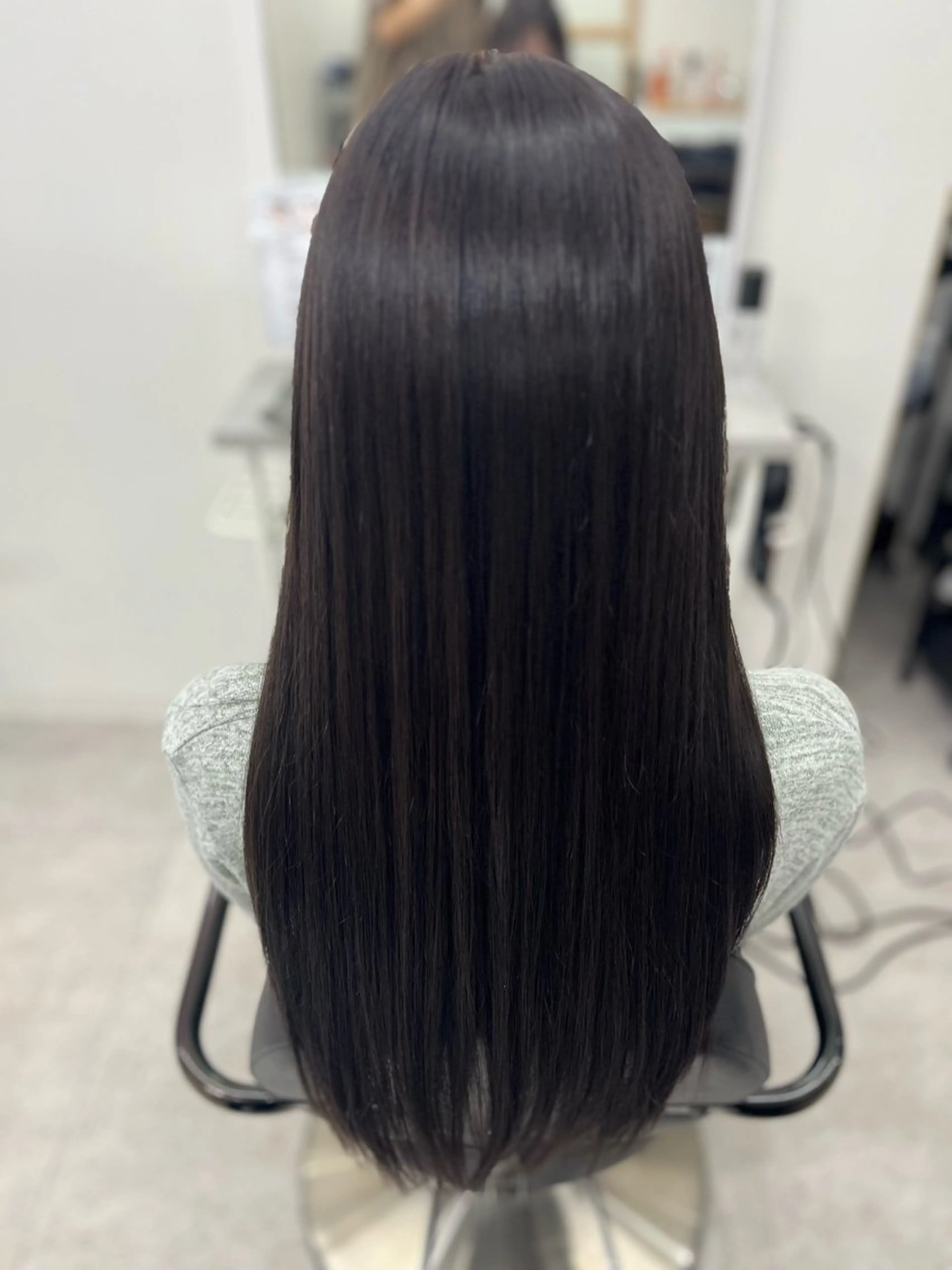 ロング カラー ブラウンカラー グレージュ パープルカラー パープルブラウン パープルグレージュ ヘアカラー トリートメント 🫧ぷる艶カラー🫧 Yuubi🦩のヘアスタイル