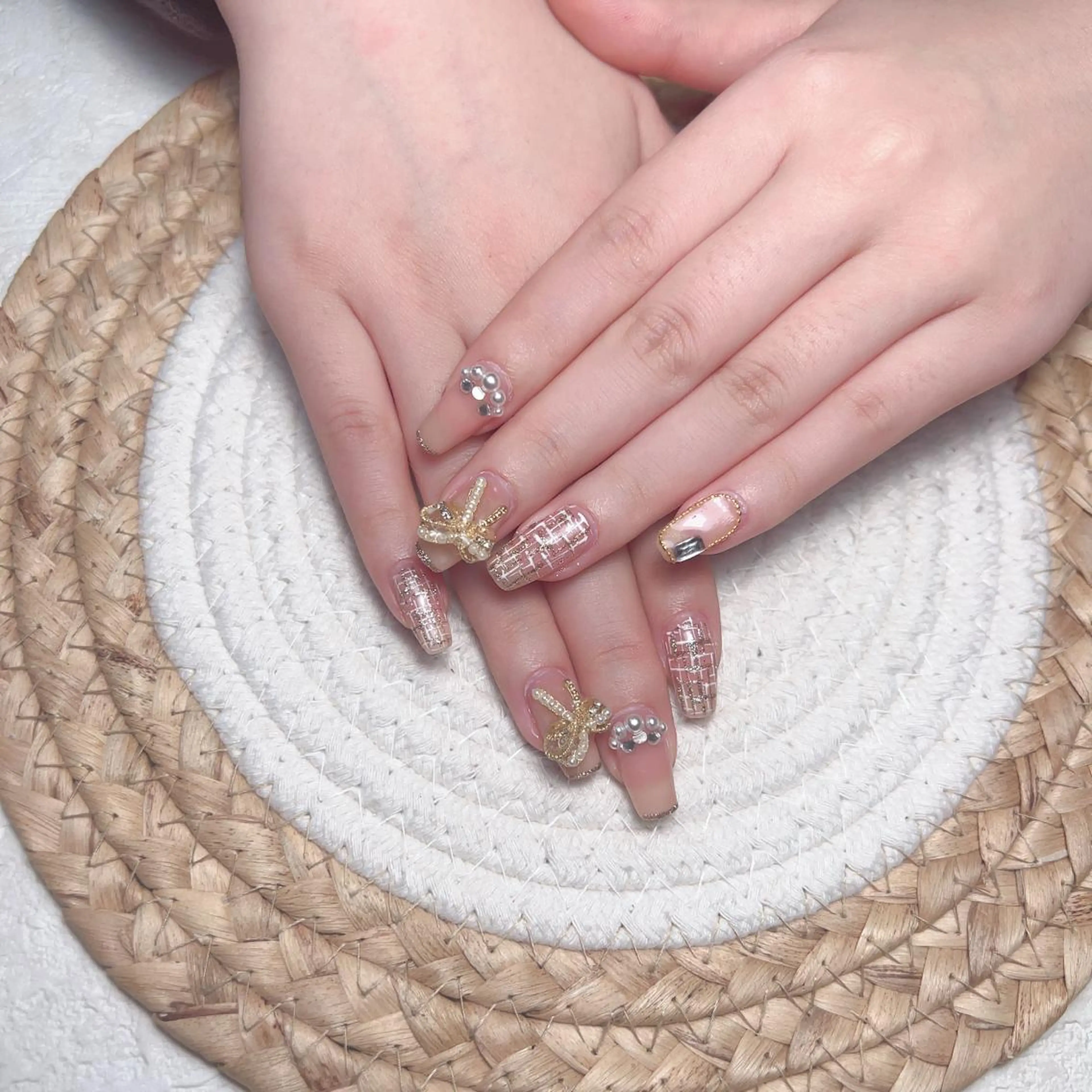 ネイル ハンドネイル M🌷nail 長さだし専門店のネイルデザイン