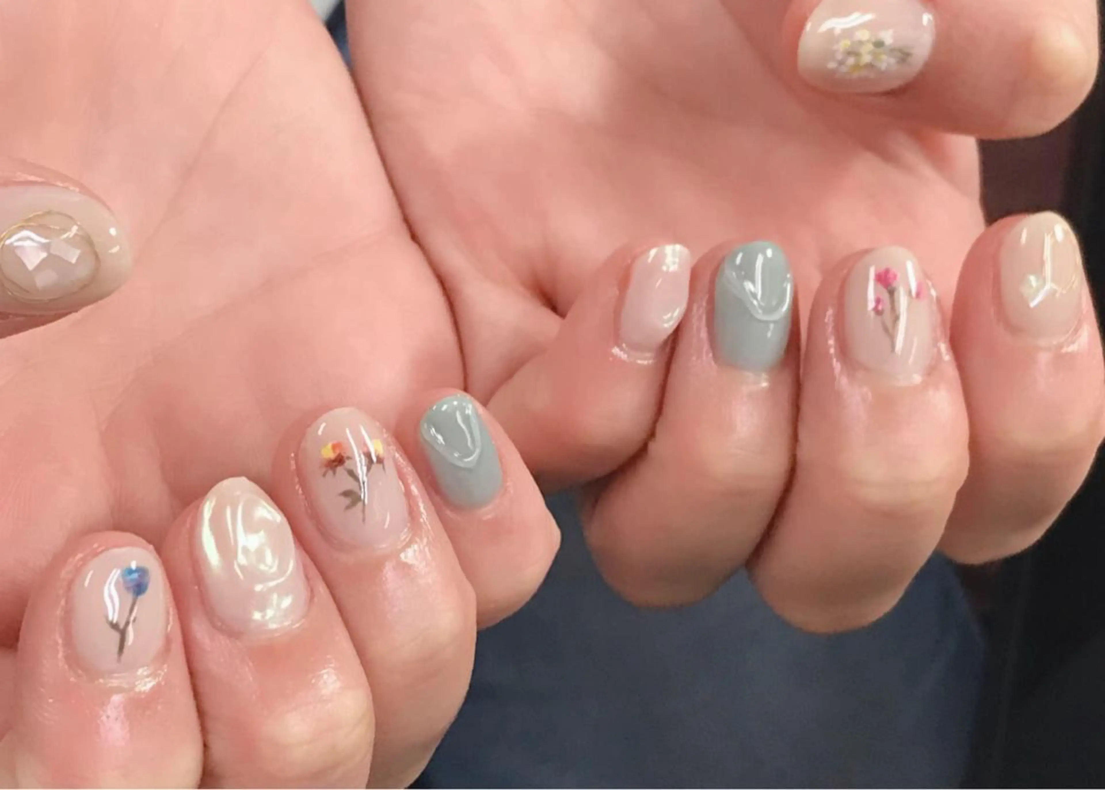 ネイル 持ち込み 春ネイル ショートネイル. Home sweetのネイルデザイン