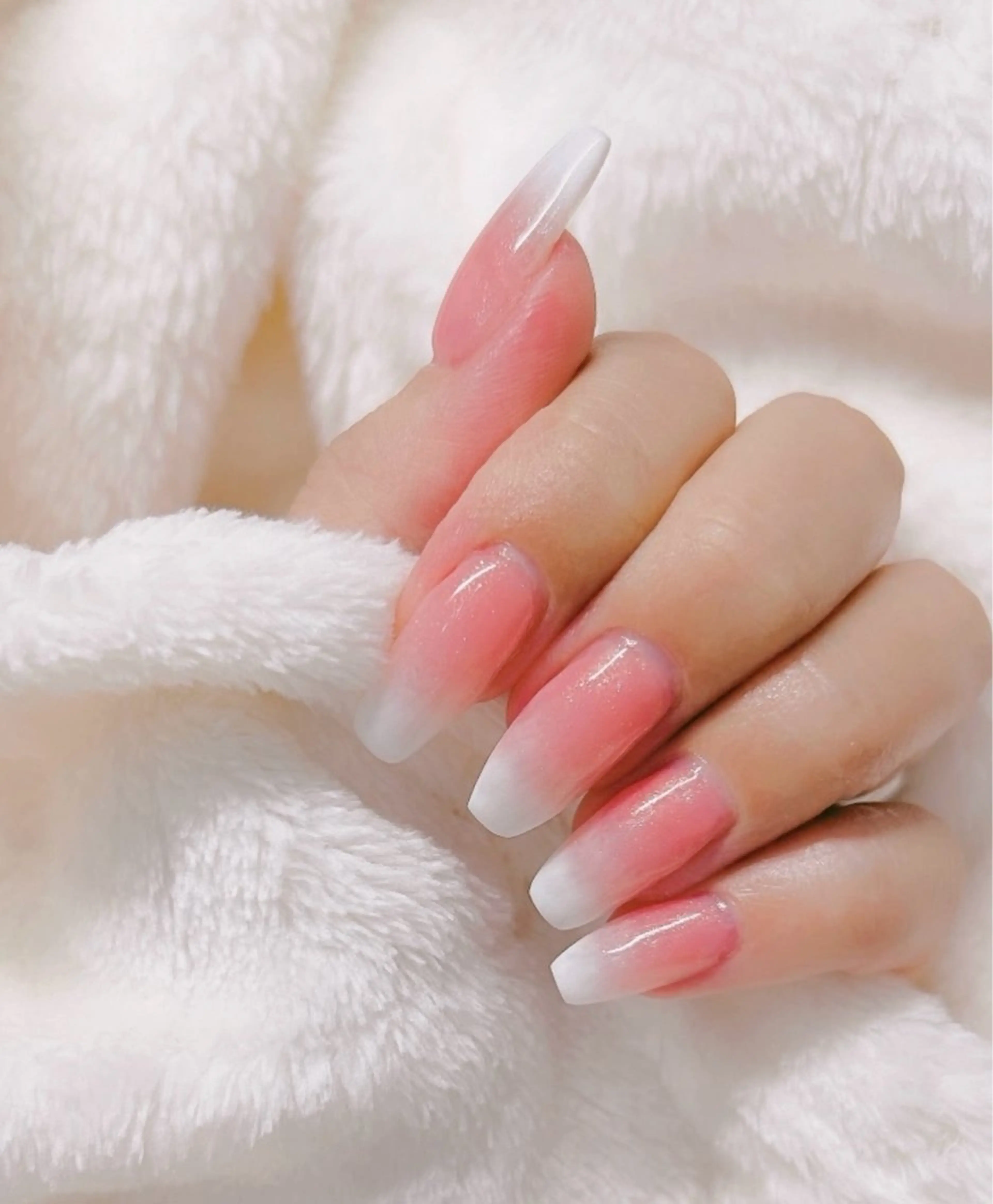 ネイル 長さ出し ラメ(グリッター) MYu Beauty Salon YURIのネイルデザイン