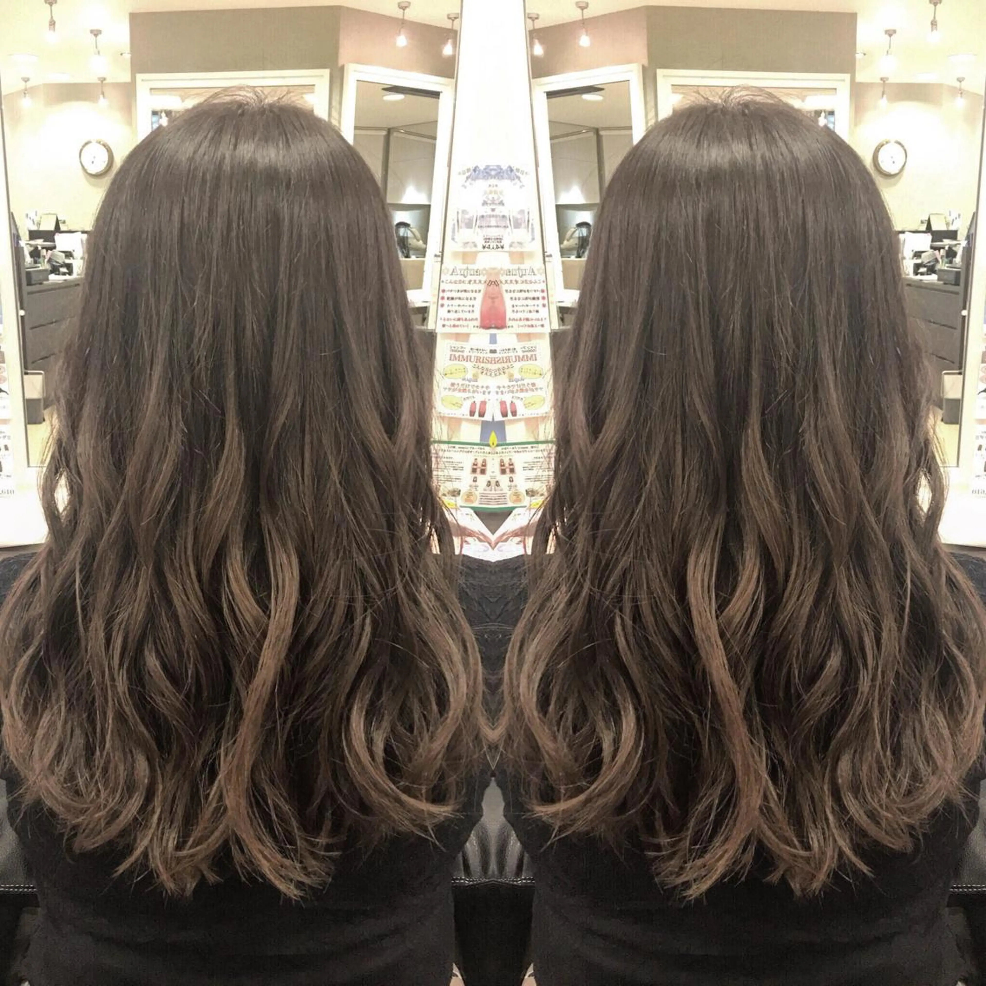 セミロング カラー box  mico. mutsumiのヘアスタイル