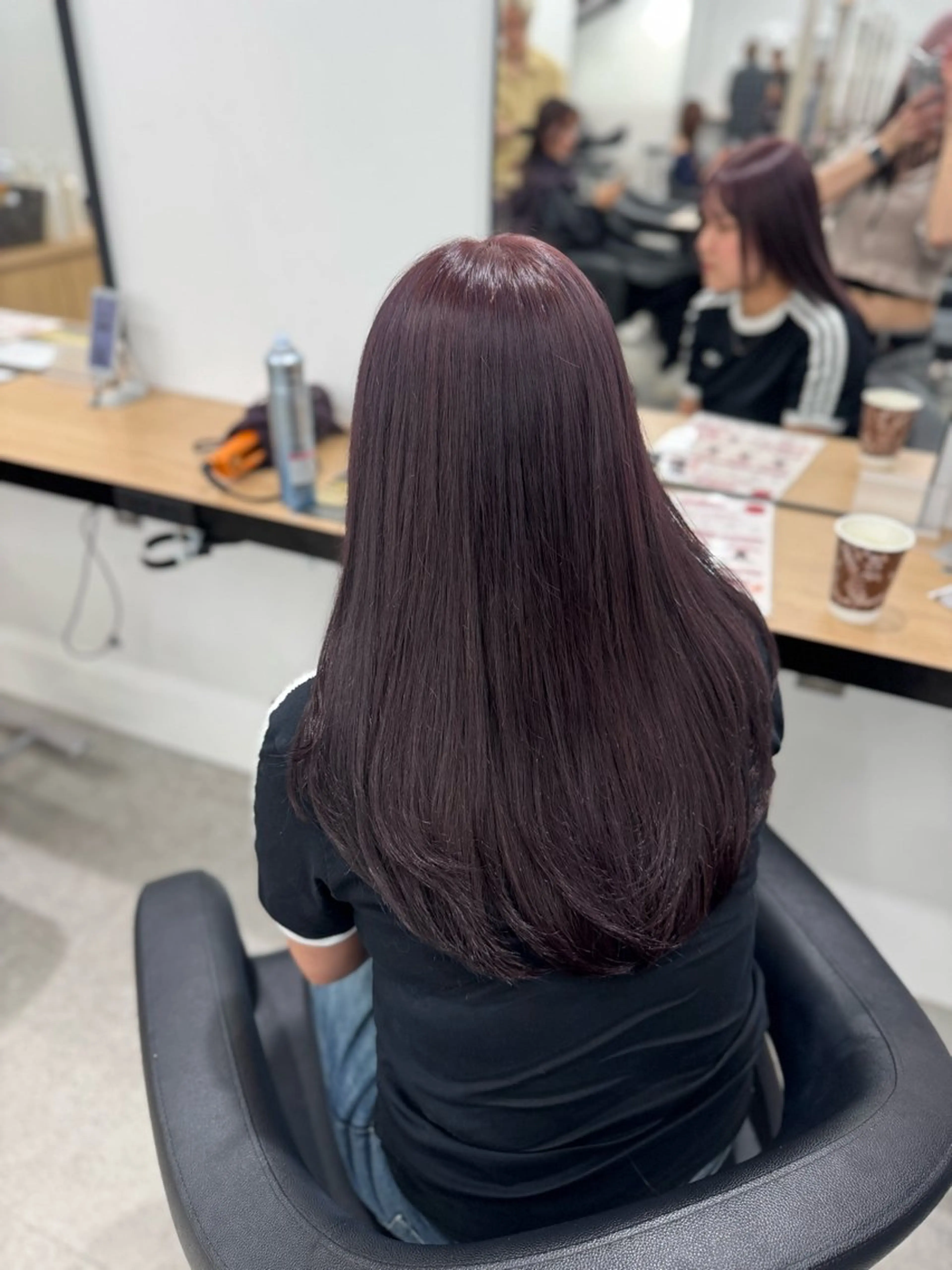 セミロング カラー ヘアアレンジ ヘアカラー トリートメント ヘッドスパ ヘアセット 🤍淡色ピンク&ラベ ンダーYUKI🤍のヘアスタイル