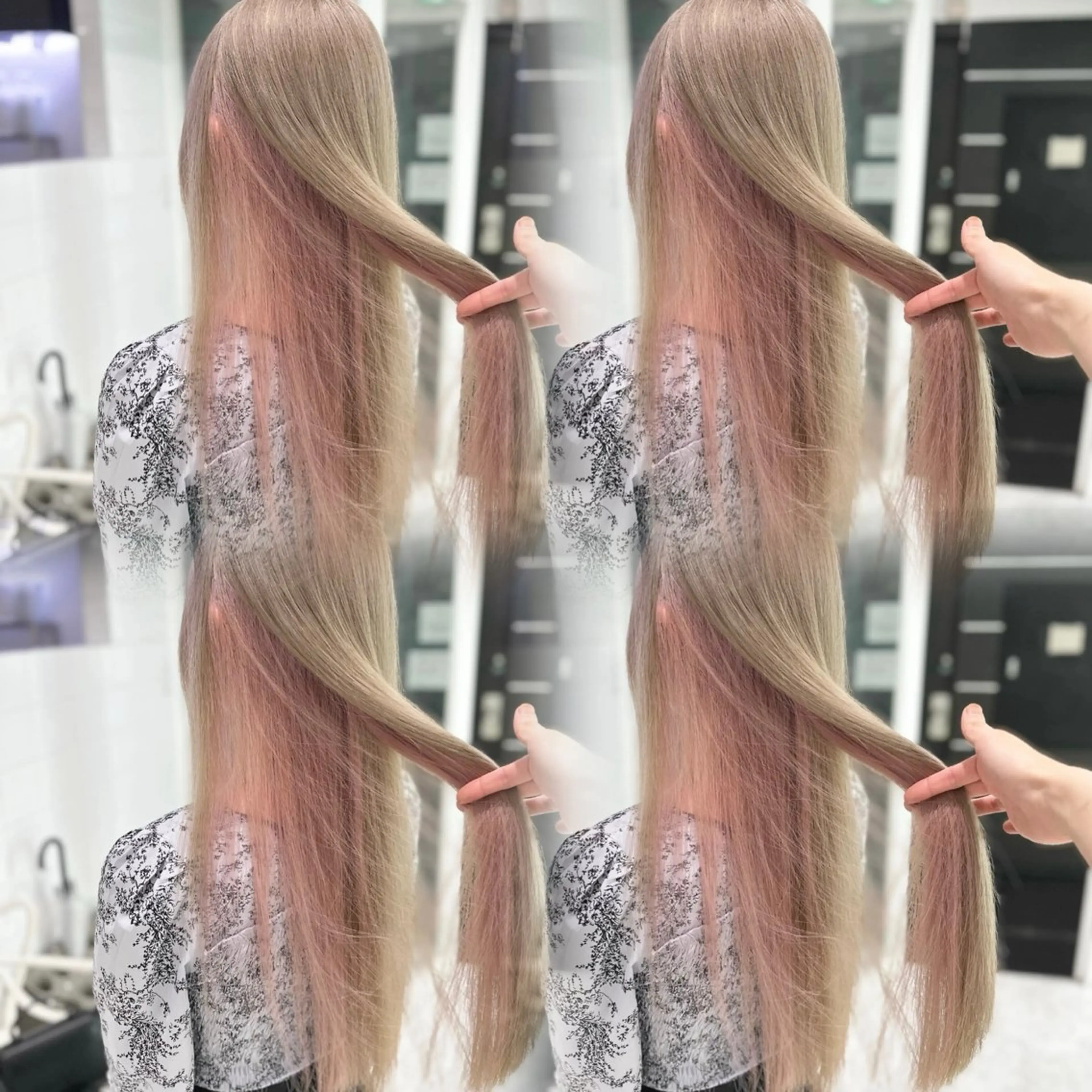 ロング カラー ハイトーン/レイヤー 透明感/瑶平のヘアスタイル