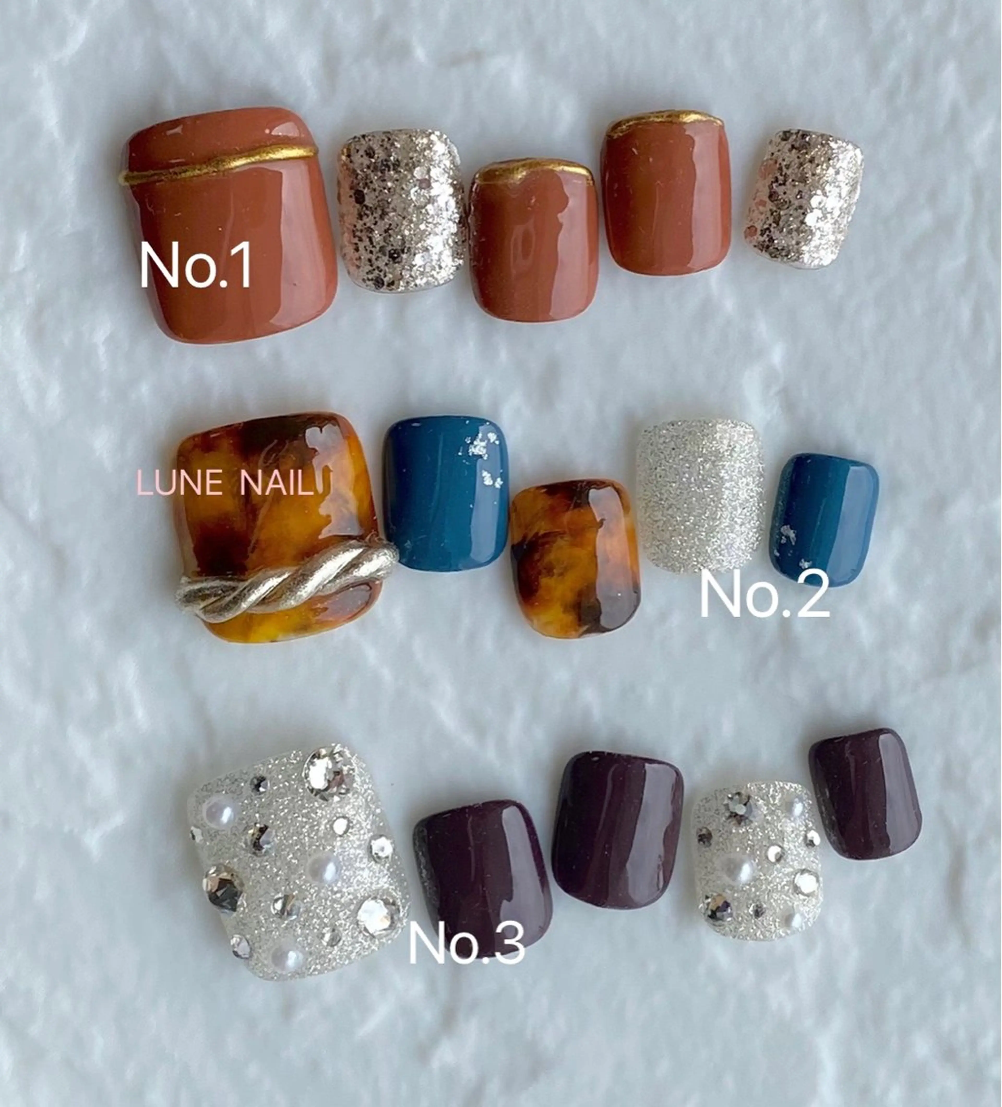 ネイル シンプルネイル フットネイル LUNE NAILのその他イメージ