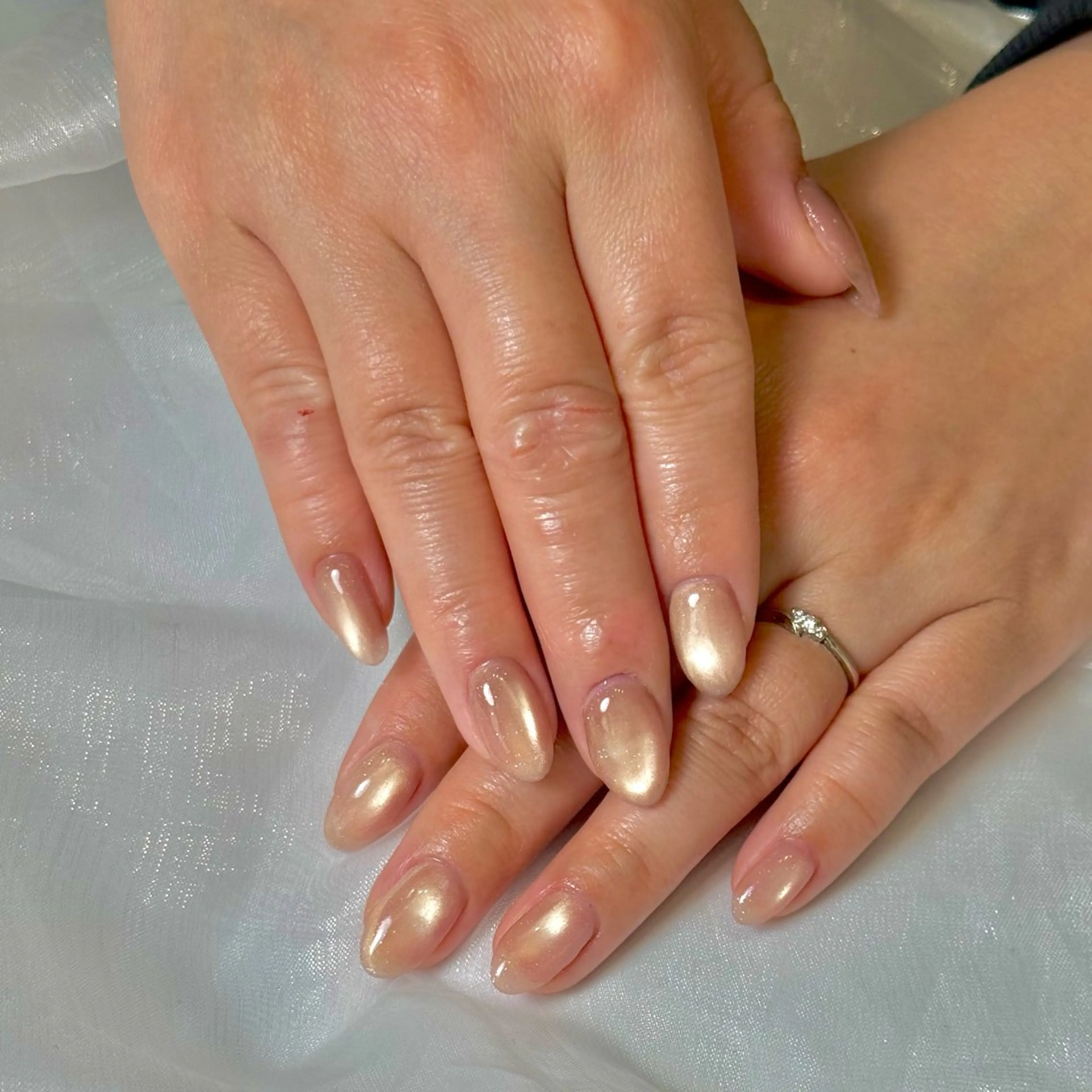 ネイル 長さ出し ハンドネイル Fleur Ange nail salonのネイルデザイン