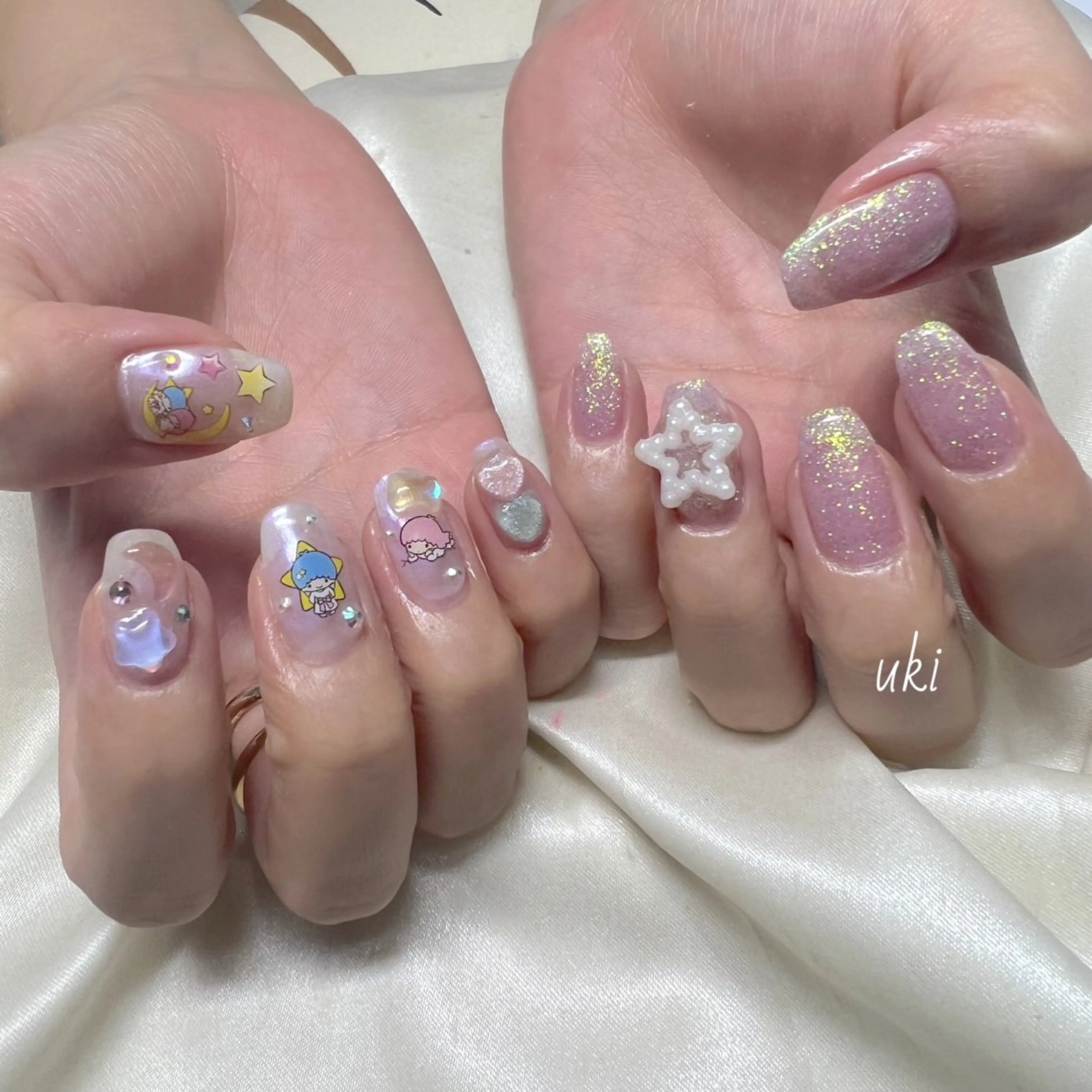 ネイル オーロラネイル ハンドネイル Ameri nail /UKIのネイルデザイン