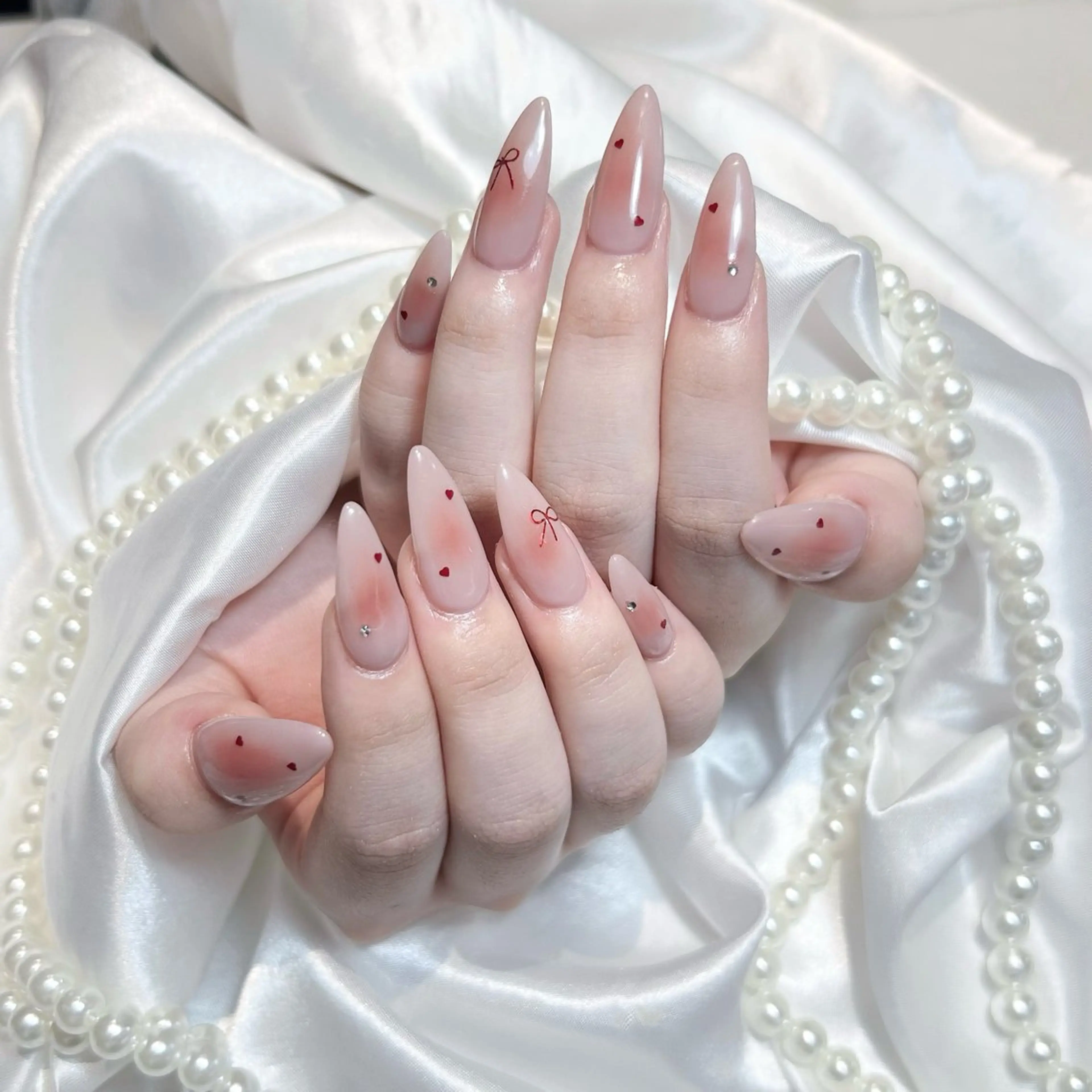 オフあり🍒チップ長さ出し10本＋定額韓国ワンホンシンプルコースの写真