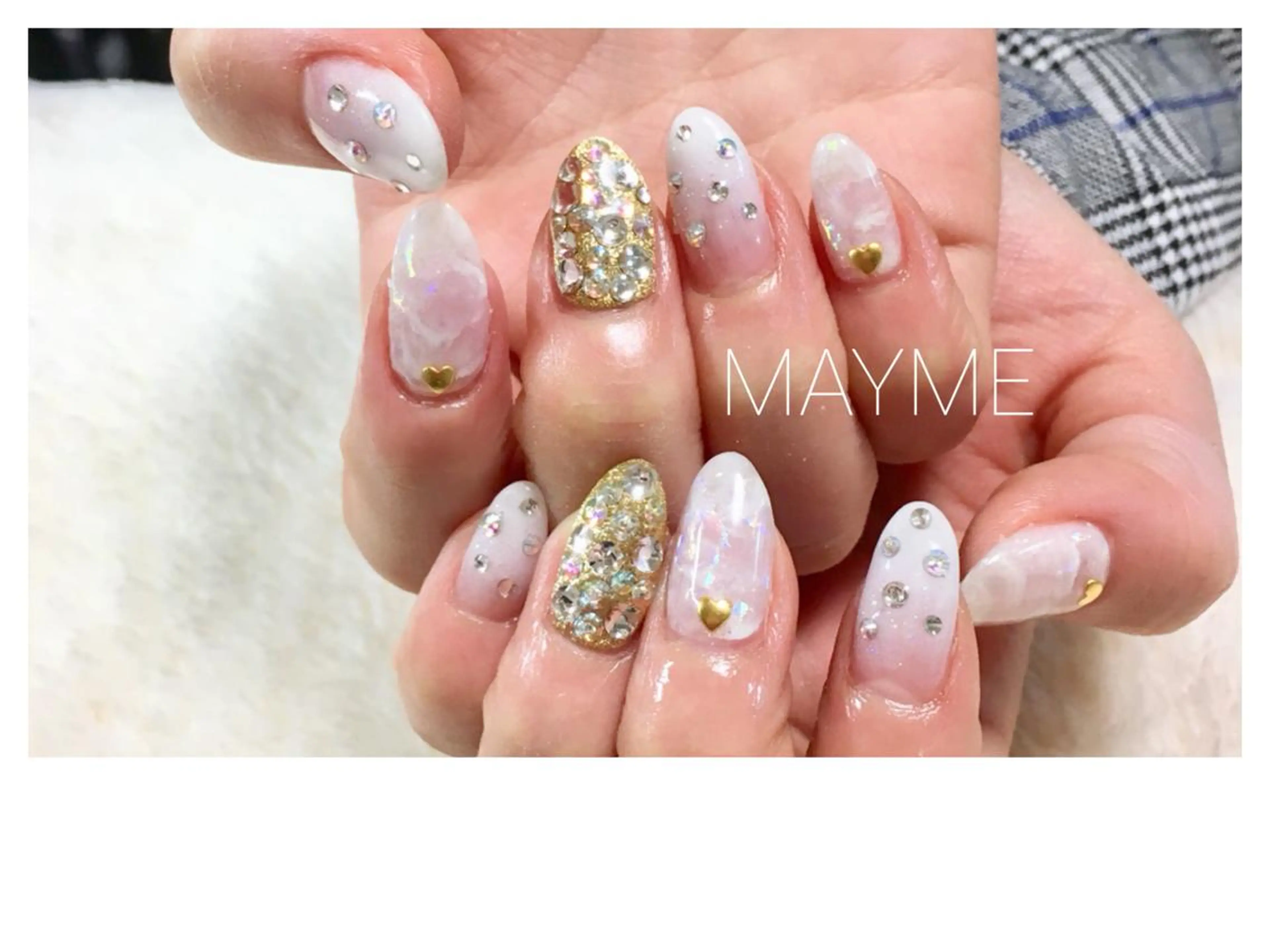 ネイル ホワイト その他(ネイル) MAYME yのネイルデザイン