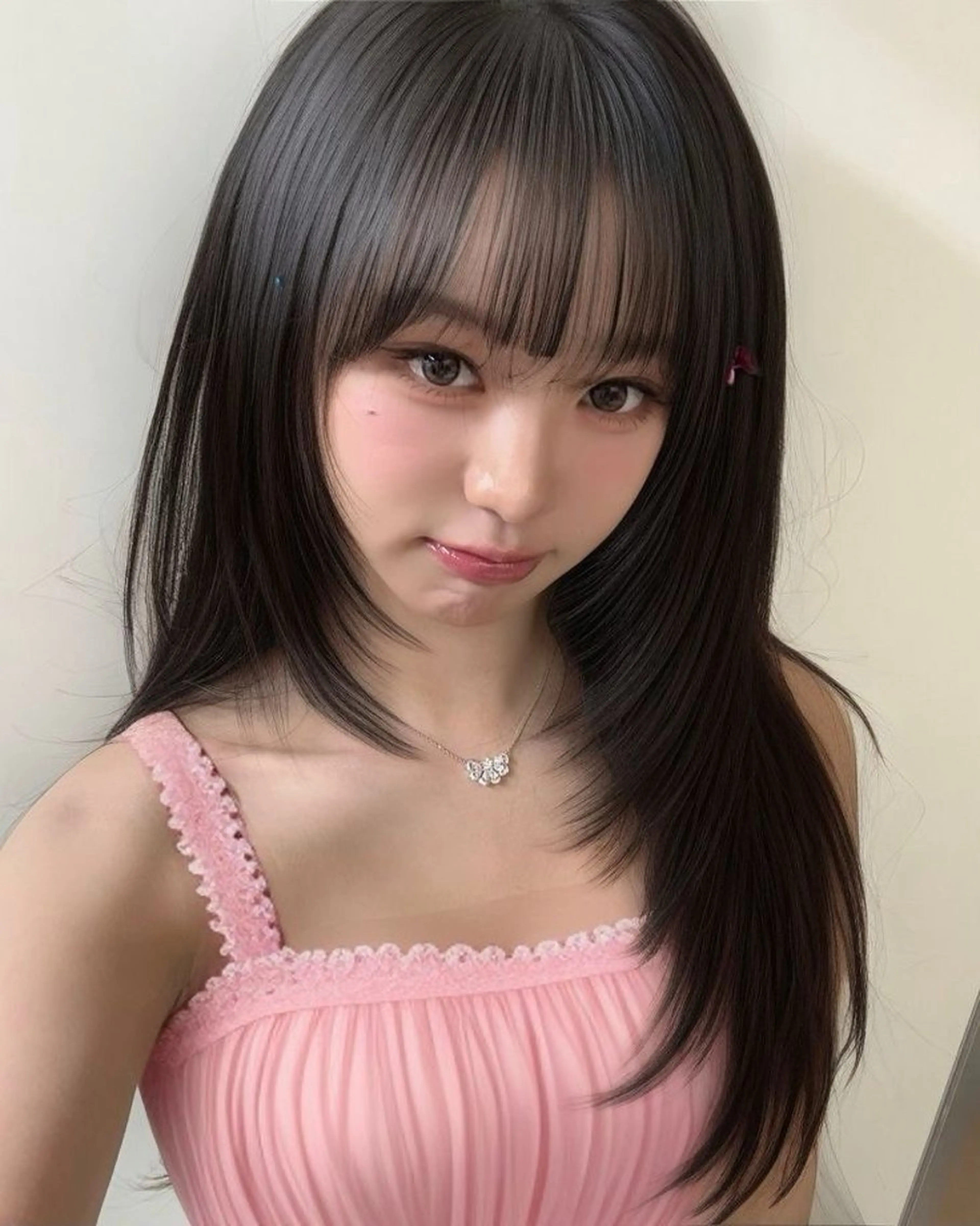 ロング カラー ヘアカラー トリートメント ブリーチなし🩶グレ ージュ🩶ニュアンスのヘアスタイル