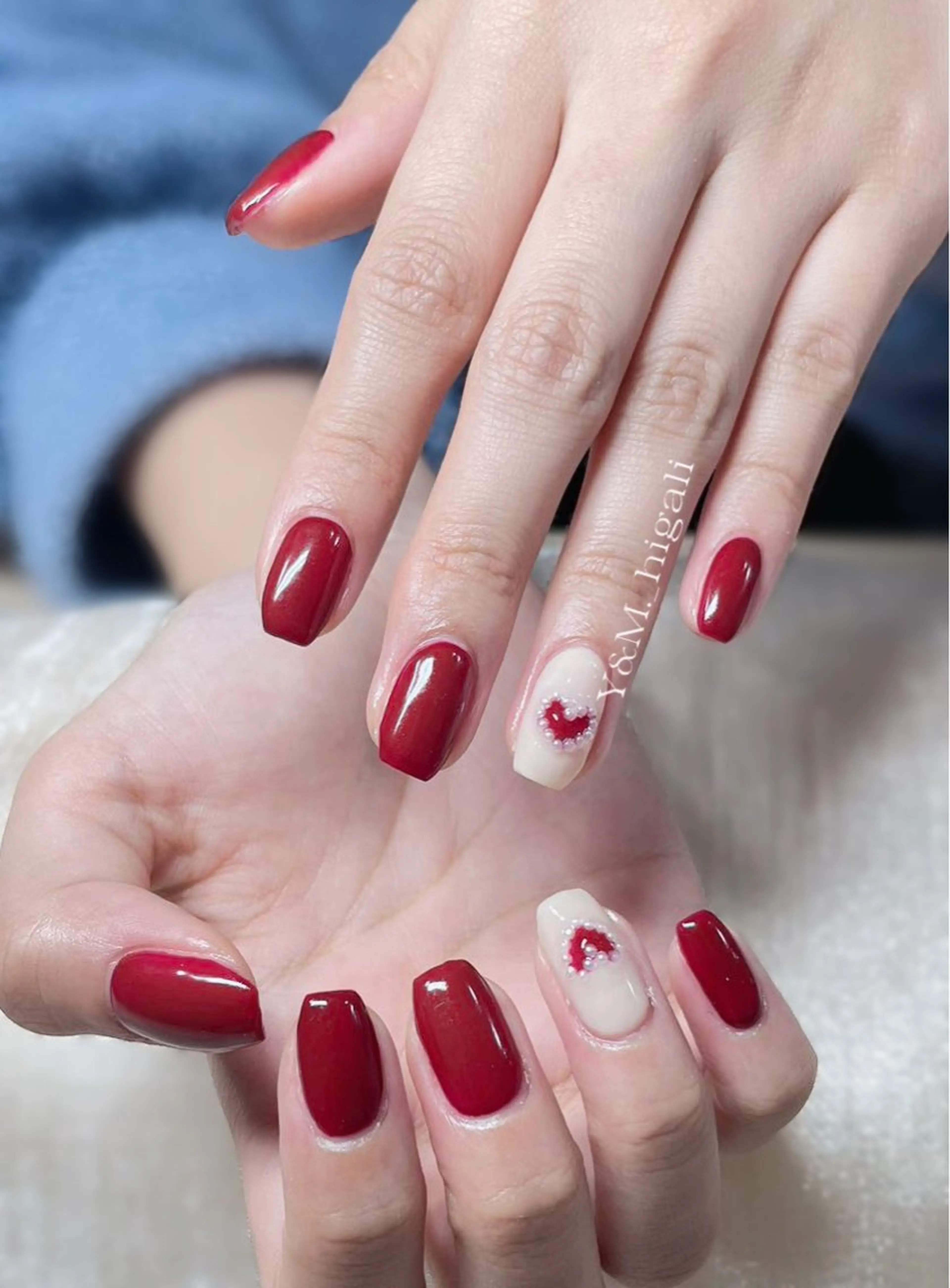 ネイル ハンドネイル Ui_Amor (パラジェル)のネイルデザイン