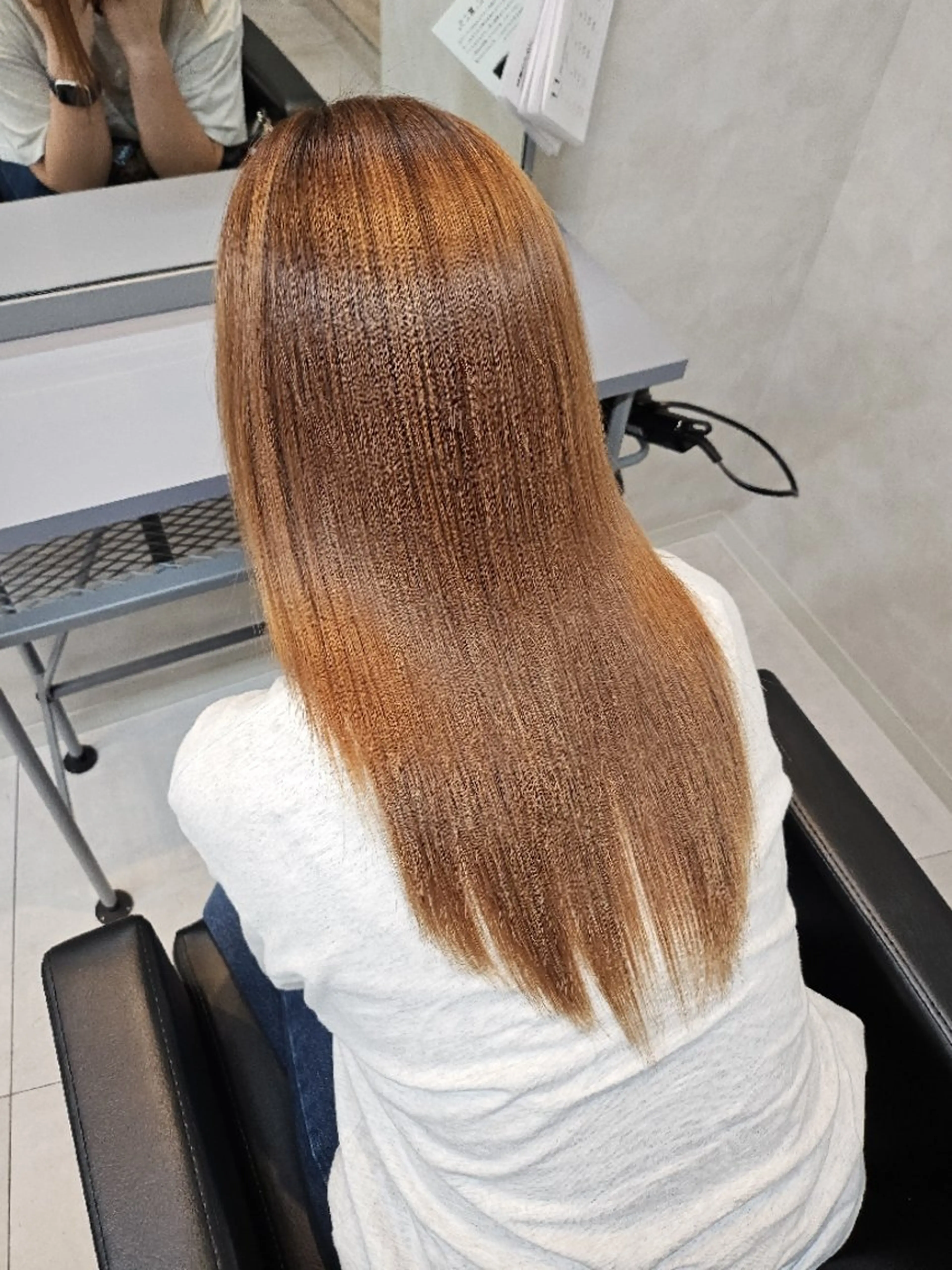 セミロング 縮毛矯正 寺西紗友望/髪質改善 /ストレート/ボブのヘアスタイル