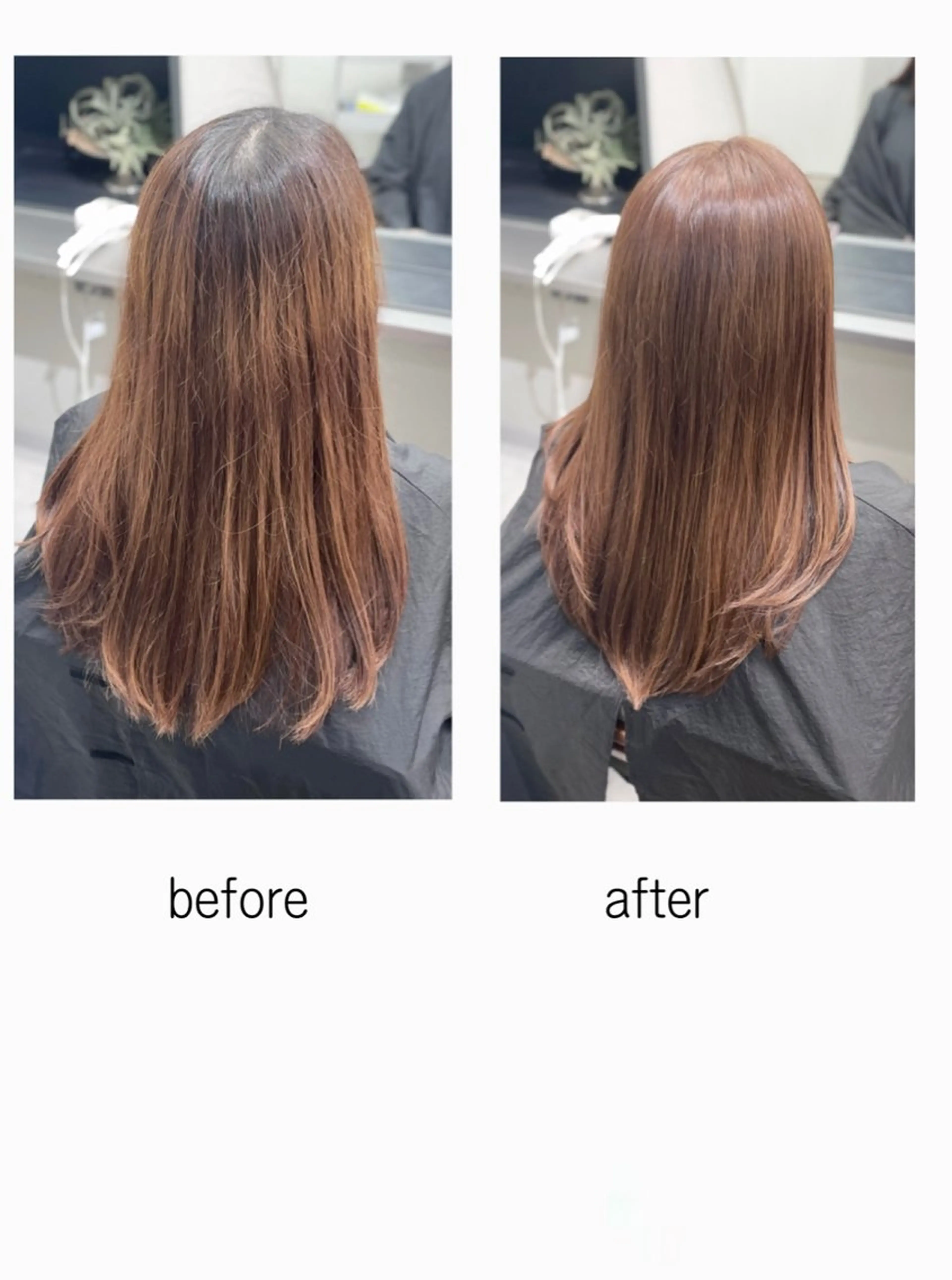 セミロング カラー nico麻生 加賀谷 すみれのヘアスタイル