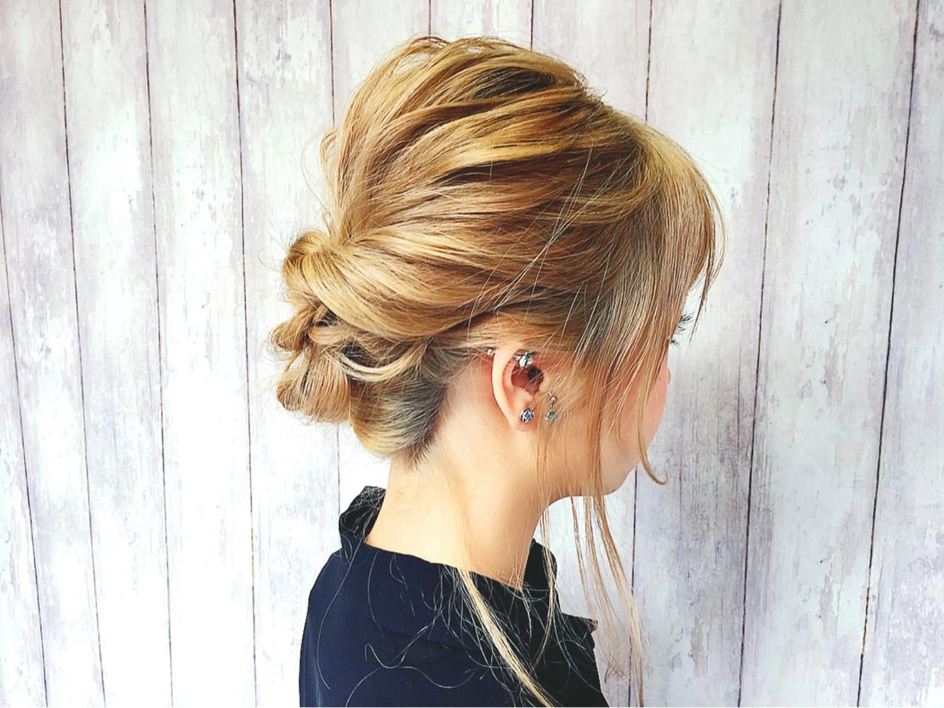 ミディアム セミロング ロング カラー ヘアアレンジ boutique misakiのヘアスタイル