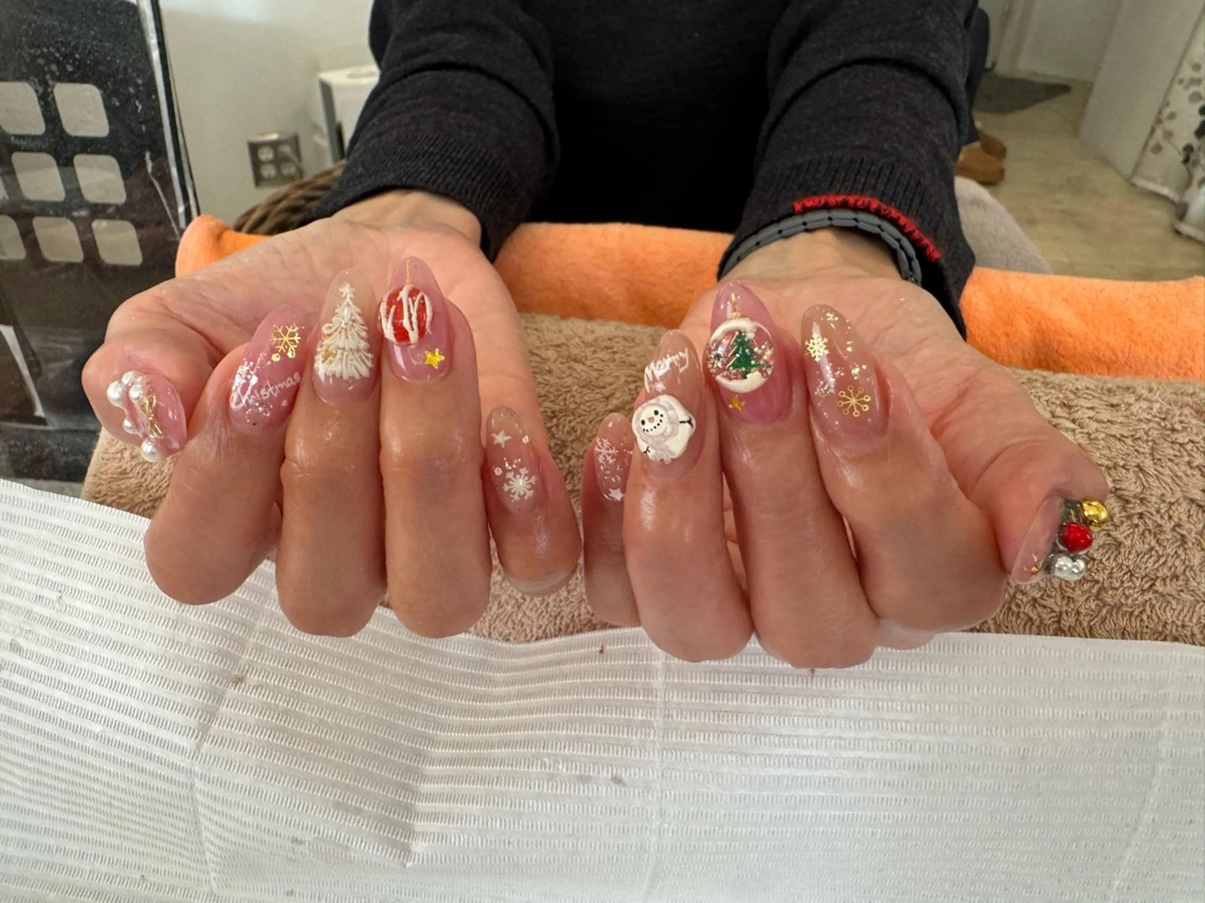 ネイル 冬ネイル クリスマス リオッサ  オブ ラグーン神戸店のエステ・リラクイメージ