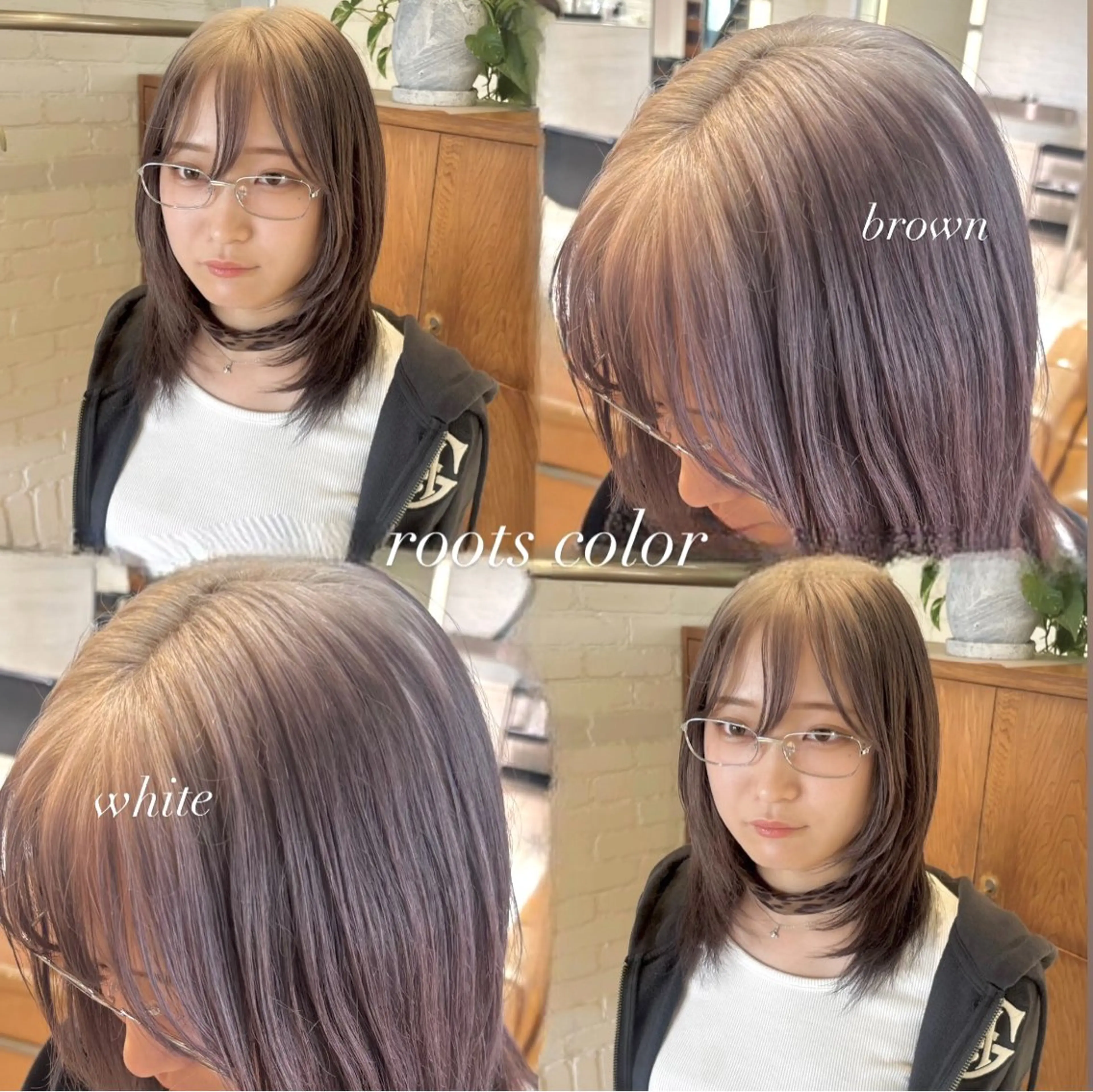 ミディアム ⭐️ダブルカラー⭐️ ｼｭﾝ⭐️のヘアスタイル