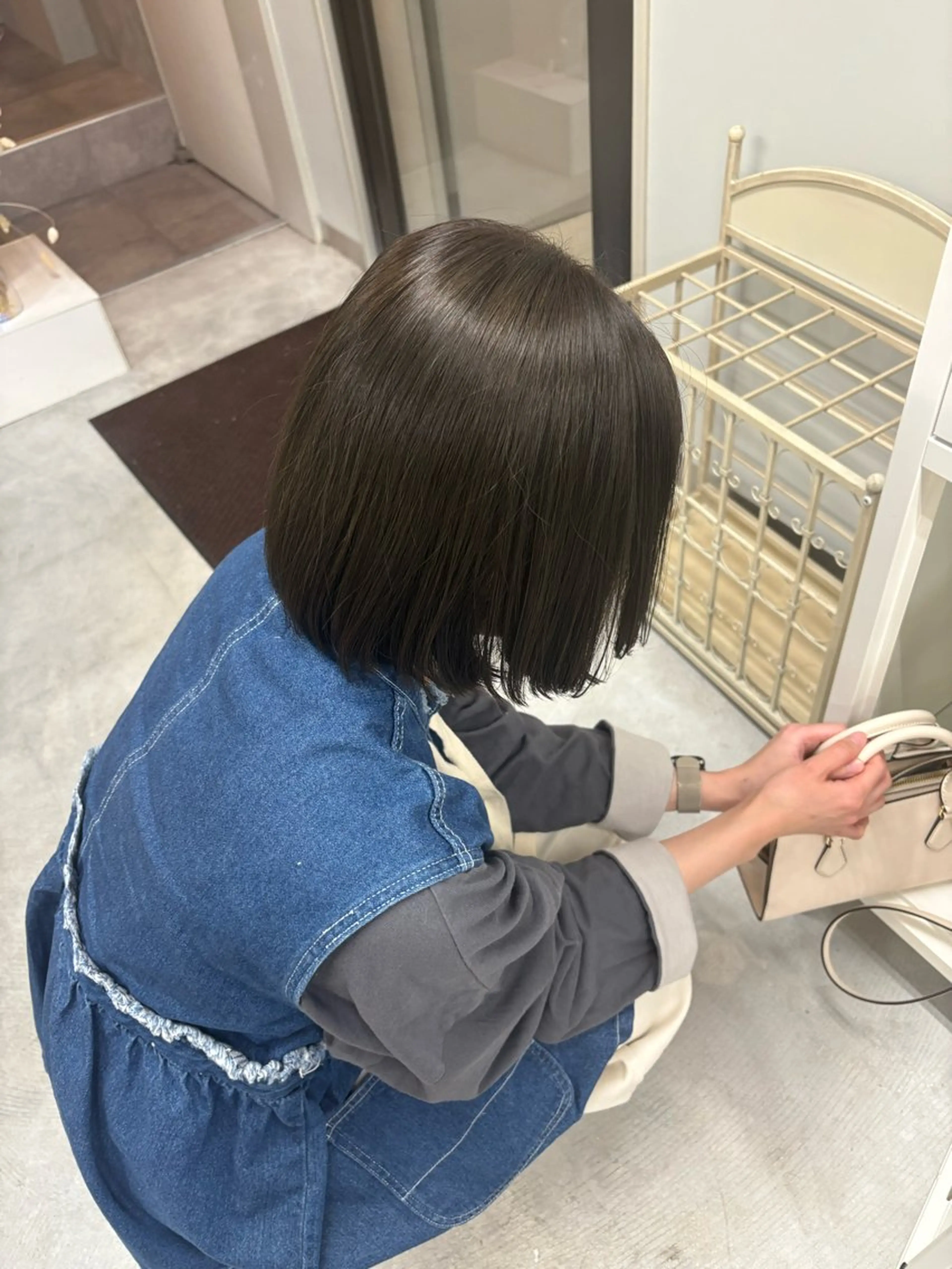 ショート カラー ブラウンカラー オリーブブラウン …a所属・…a みおのヘアスタイル