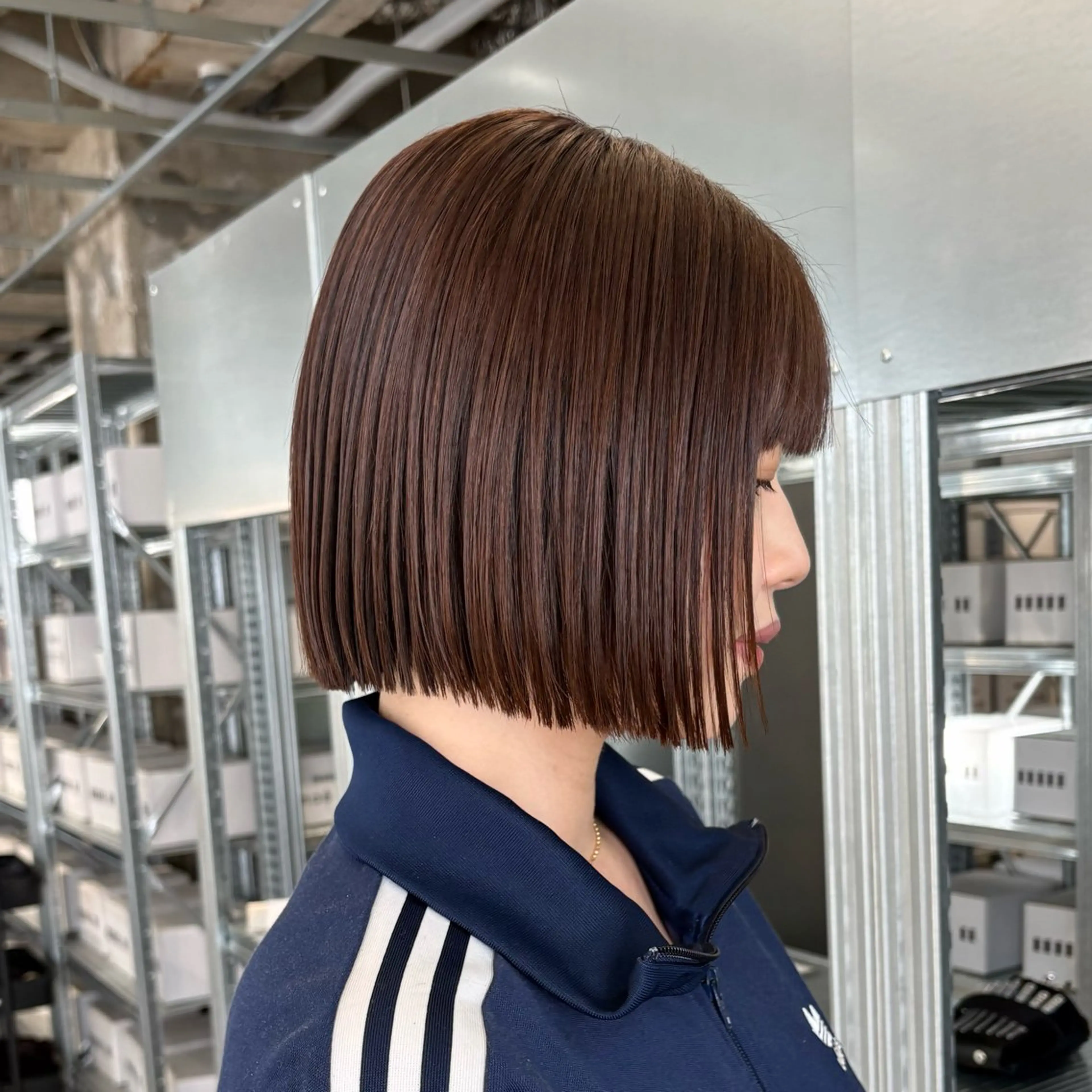 ショート カラー カット ヘアカラー トリートメント ✨縮毛矯正/ボブ✨ 佐藤 さくらのヘアスタイル