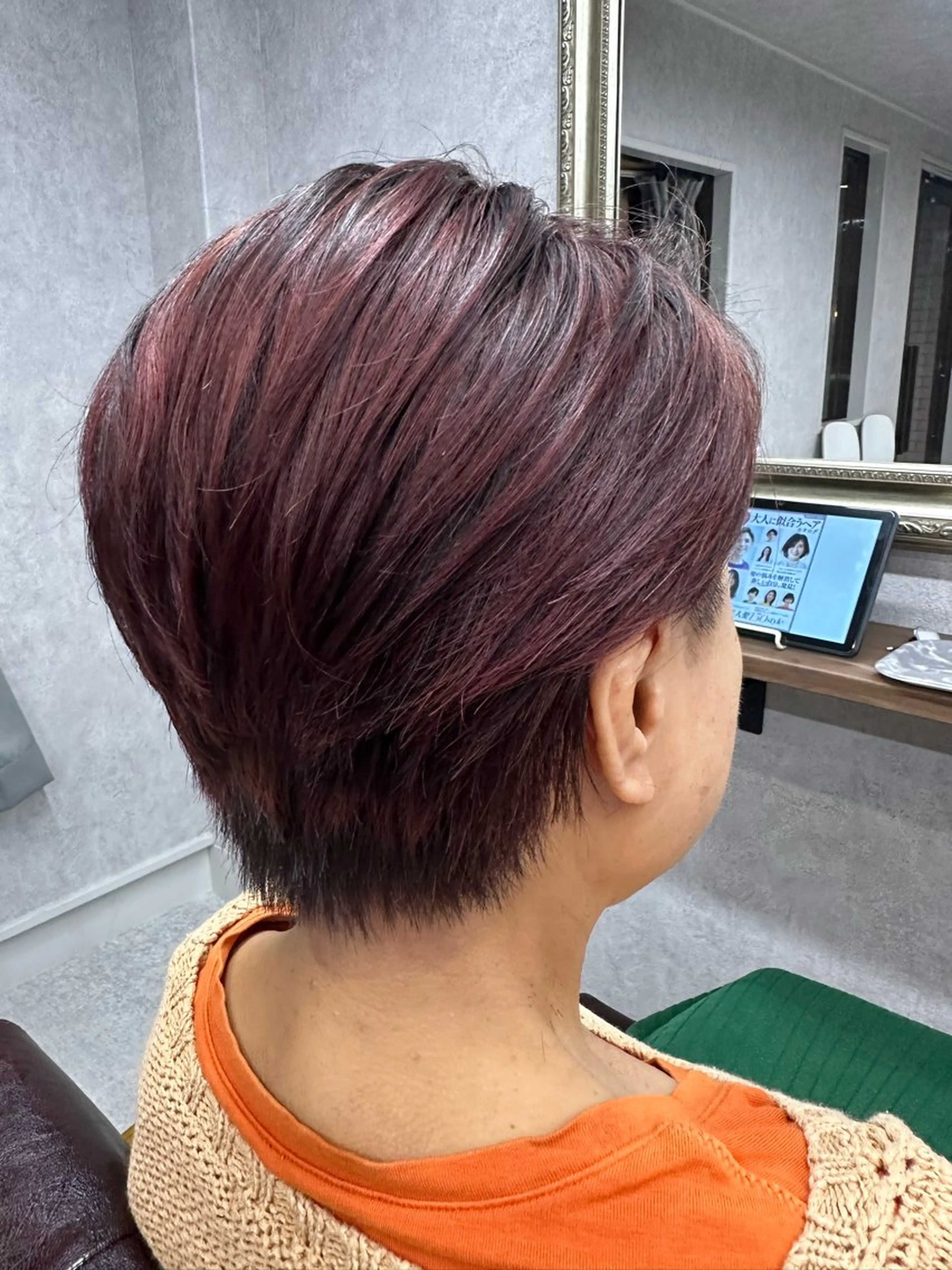 ショート カラー カット ヘアカラー トリートメント Lien 深井店のヘアスタイル