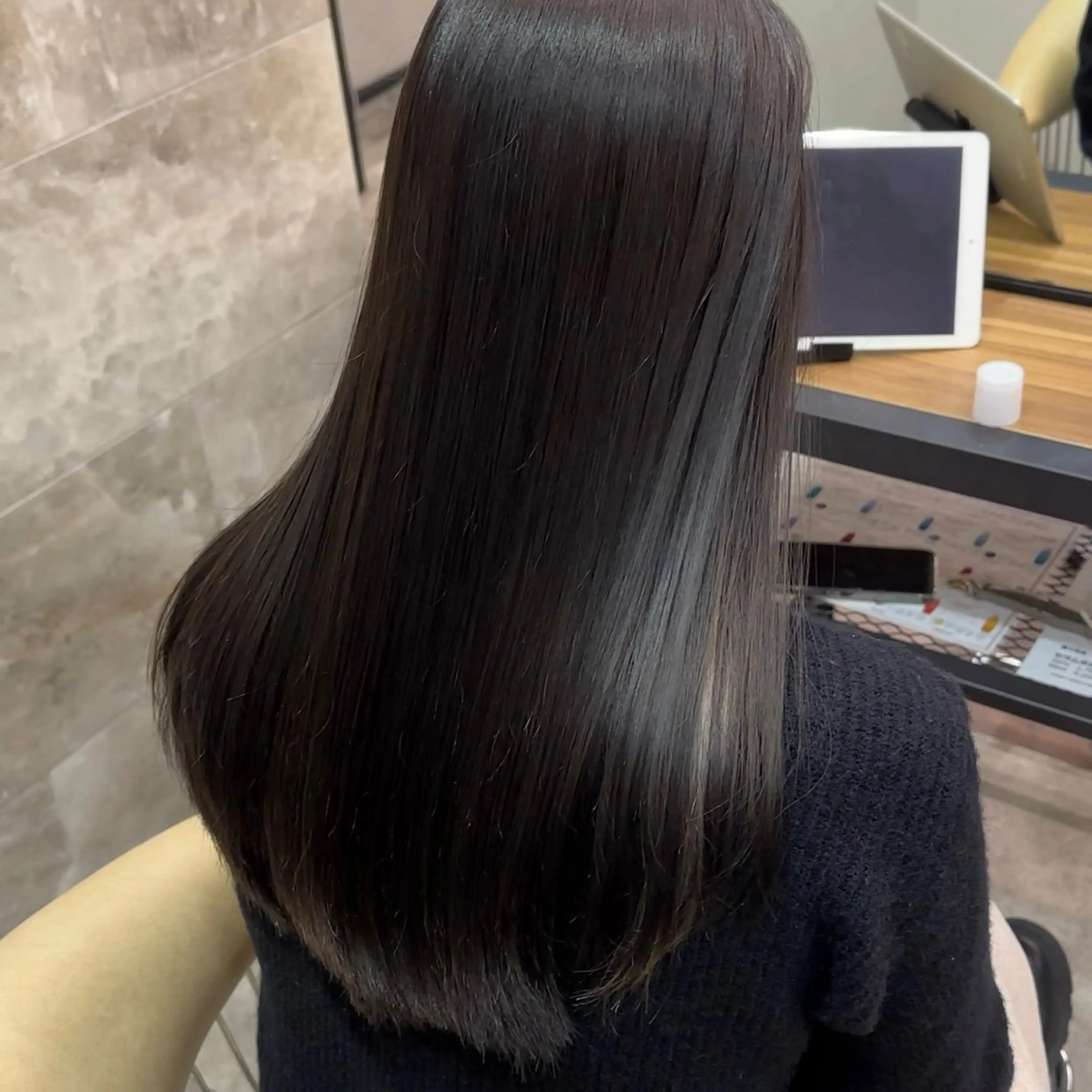 ロング カラー ヘアアレンジ ⭐️似合わせカットN o.1✨️けいとのヘアスタイル