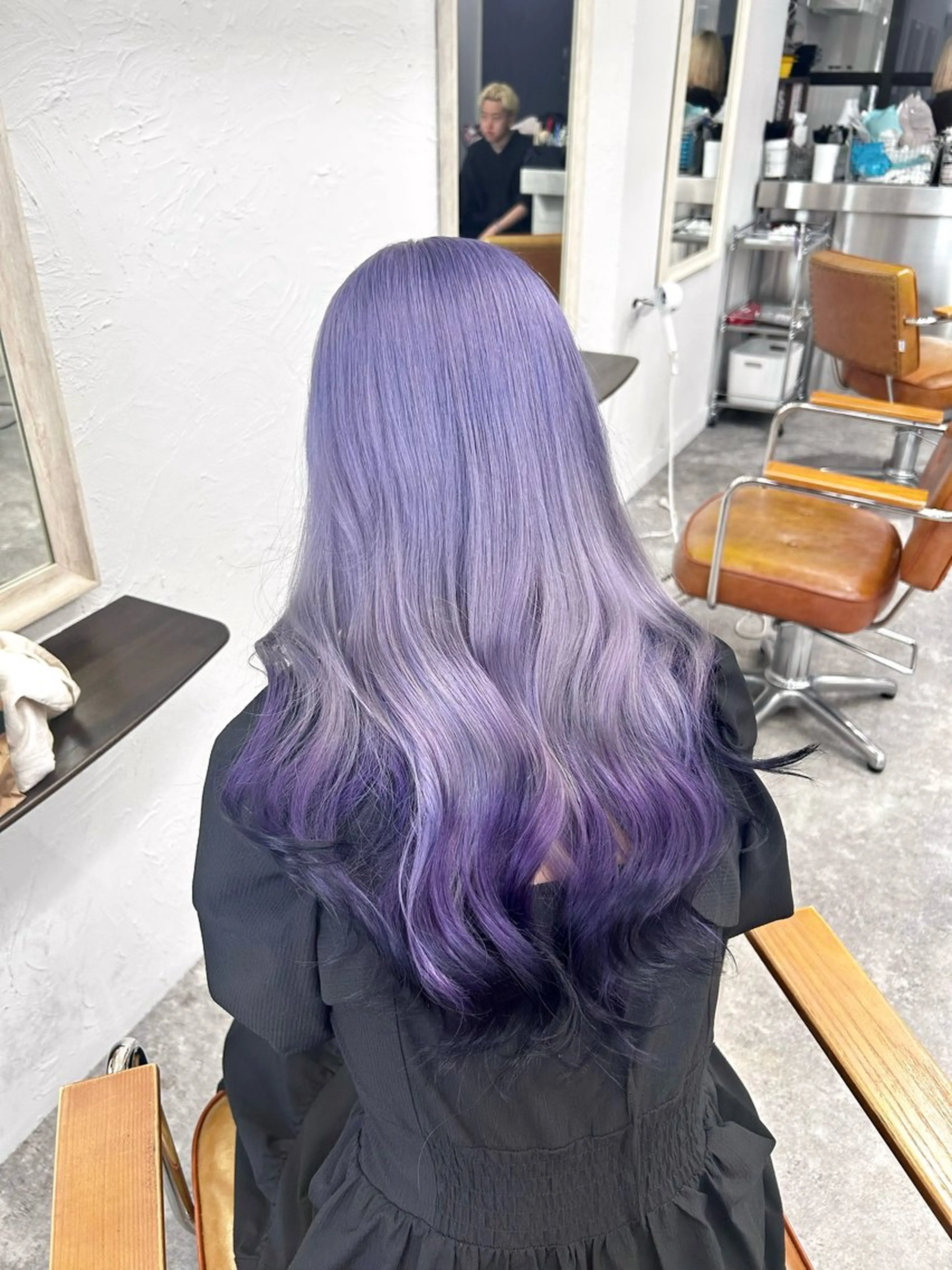 ロング カラー ヘアカラー 木藤 優杏のヘアスタイル