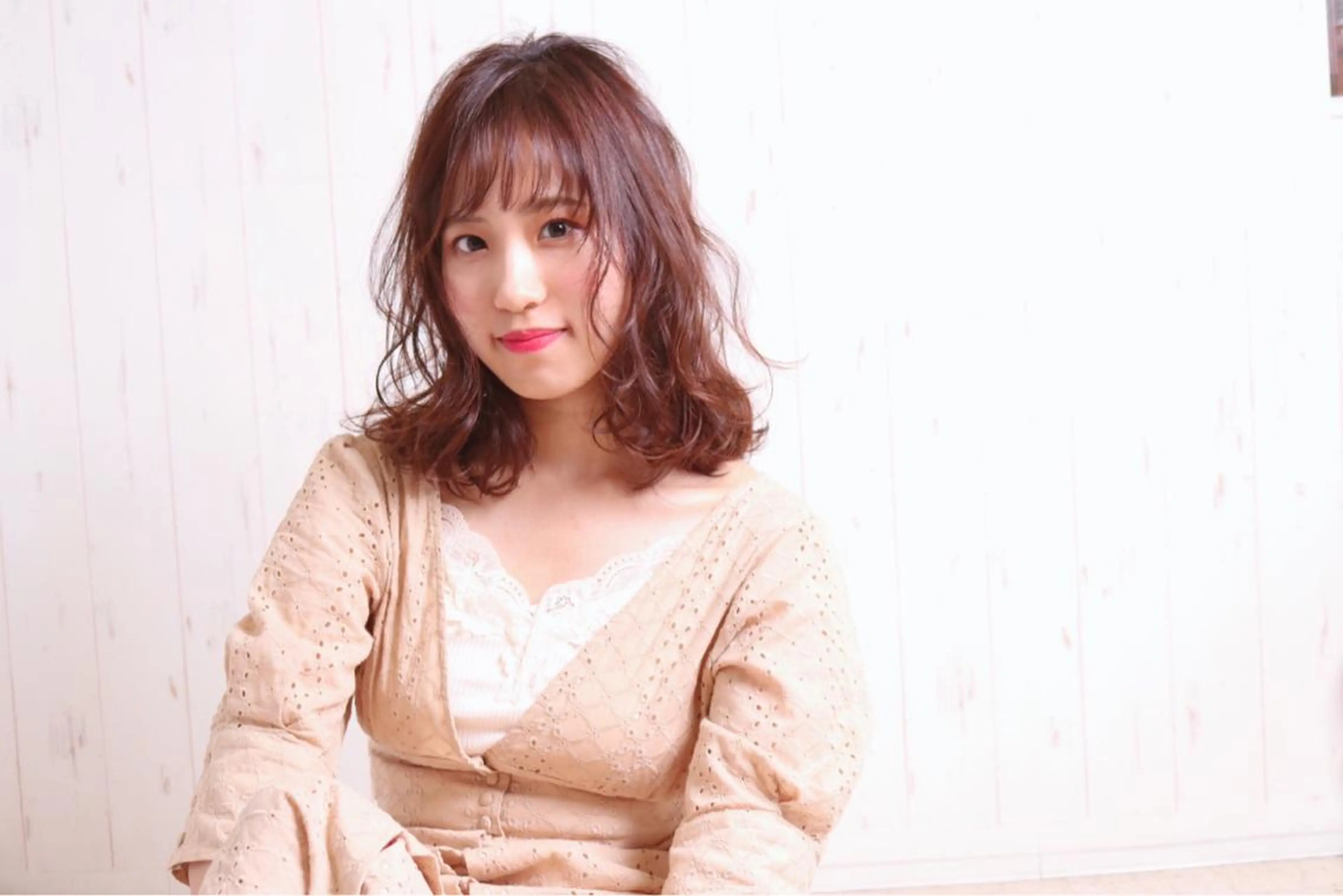 ミディアム カラー ベージュカラー ブラウンカラー ブラウンベージュ KAIzen. tomoのヘアスタイル