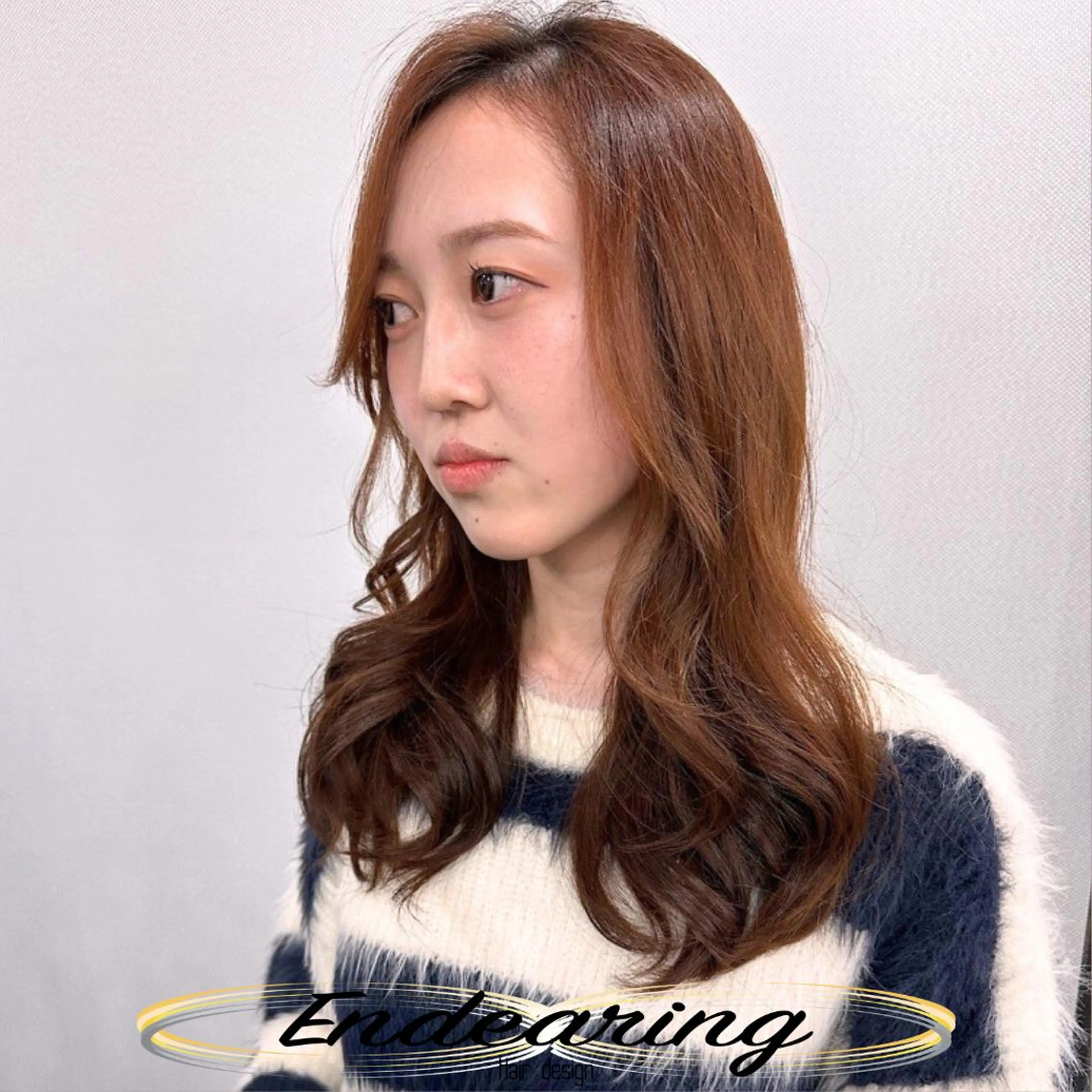 カラー ブラウンカラー 透明感カラー オレンジ オレンジブラウン カット ヘアカラー Endearing 銀座/レイヤーカットのヘアスタイル