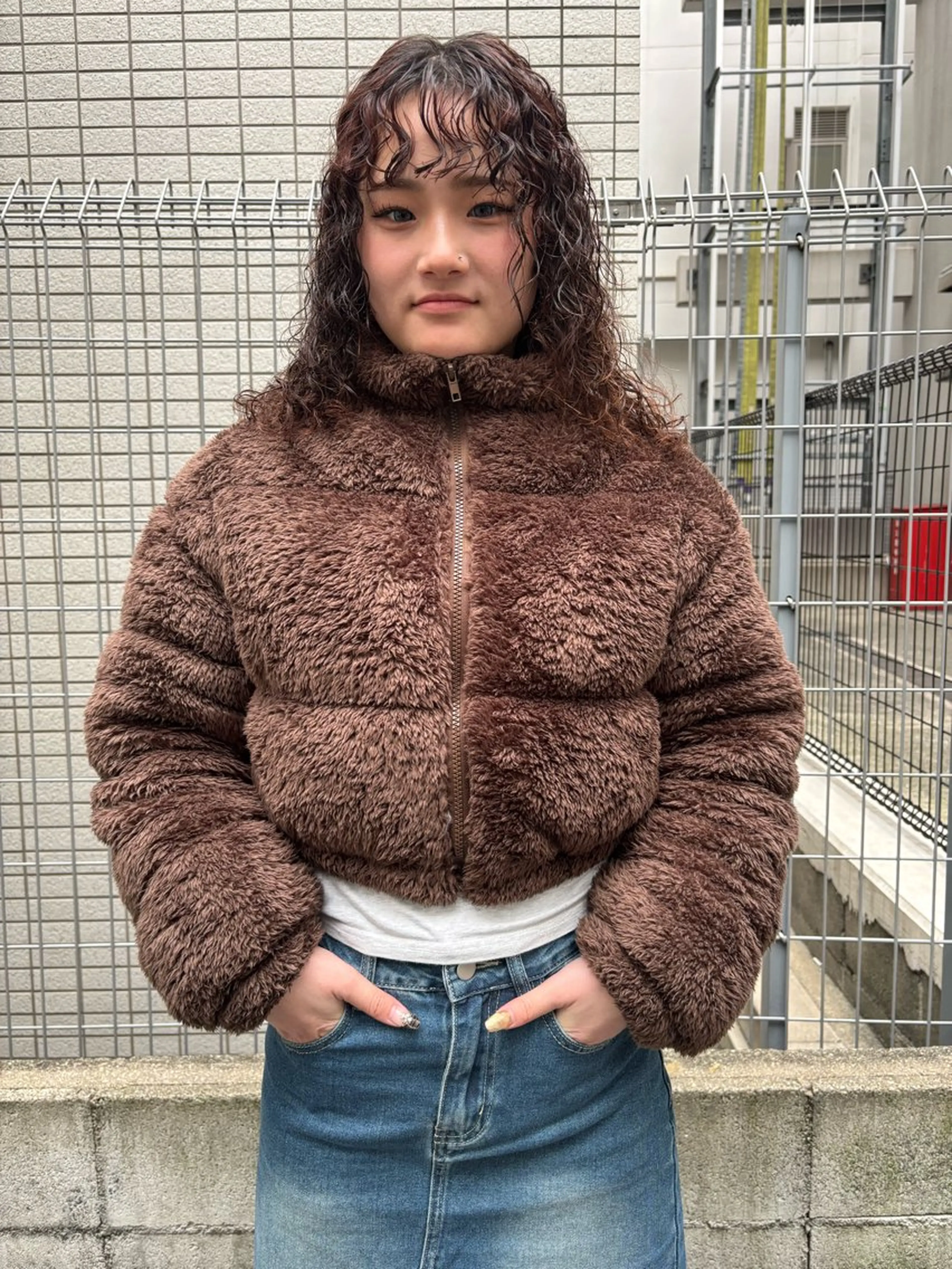 ミディアム パーマ カット パーマ 大西 柚羽のヘアスタイル