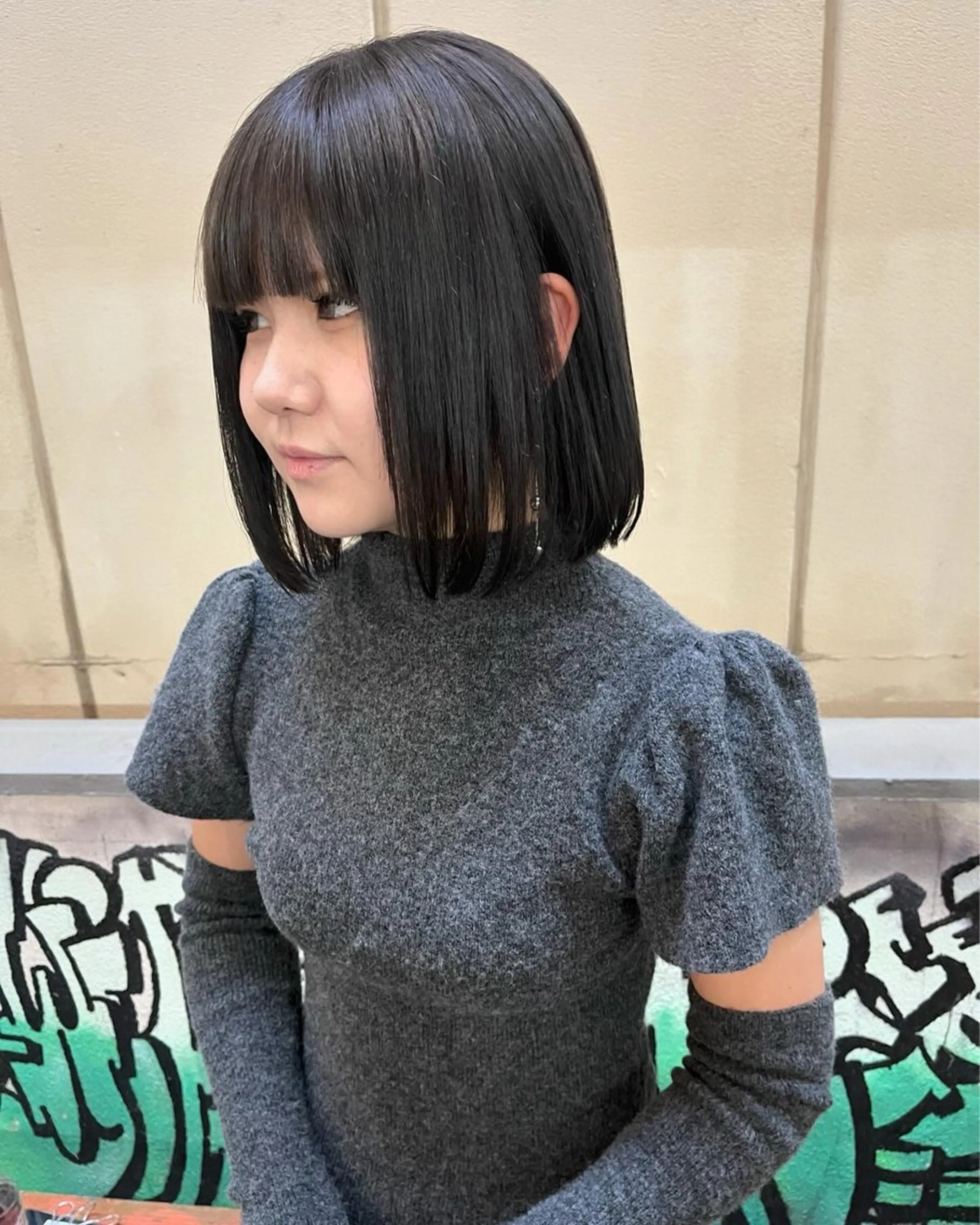 ミディアム カラー ﾊｲﾄｰﾝ/ｼｮｰﾄ 村上淳乃🐥のヘアスタイル