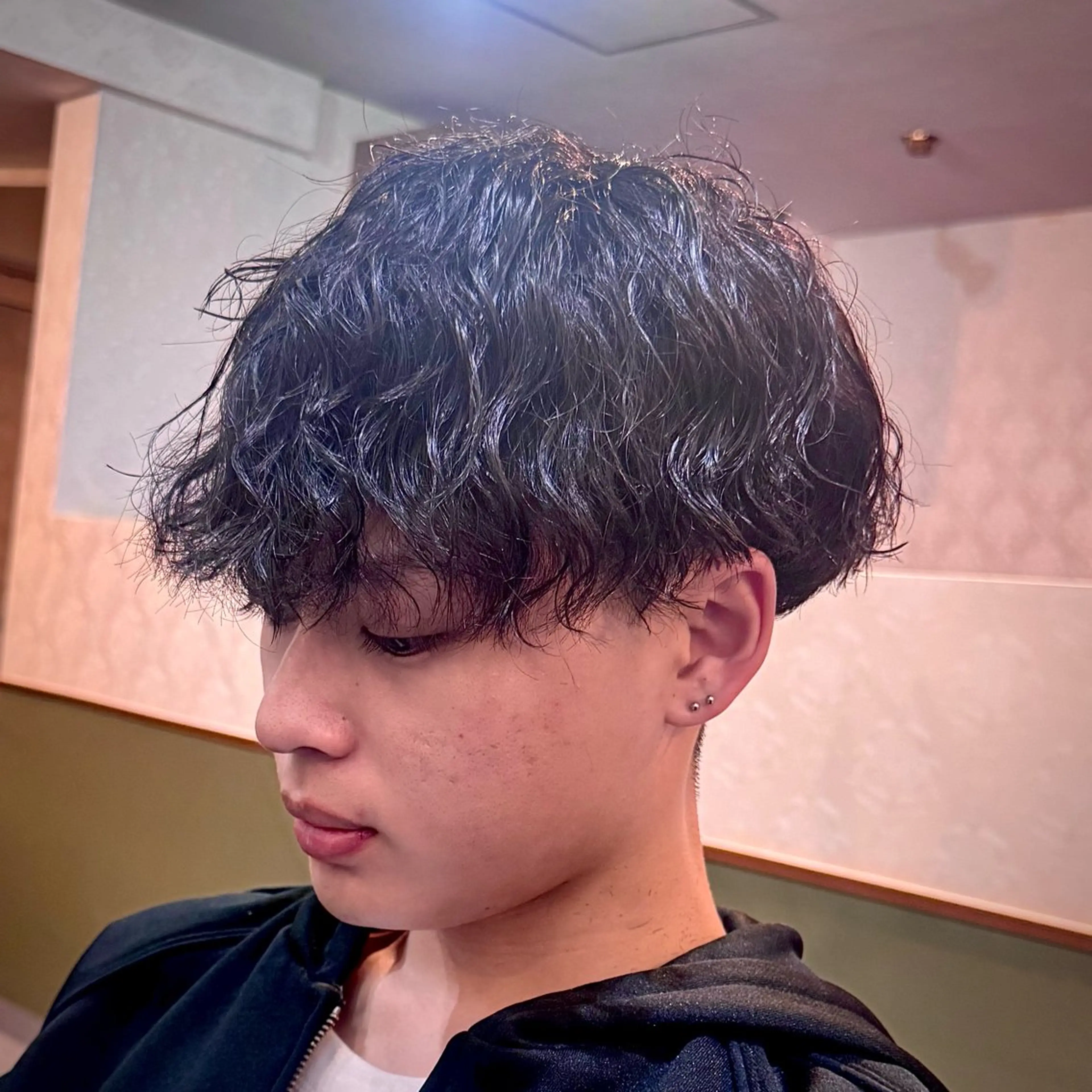 ショート パーマ メンズ メンズパーマ ツイストスパイラルパーマ スパイラルパーマ カット パーマ GLADMAN'S CUT CLUB 立川所属・立川メンズカット/ メンズパーマ💈三上のヘアスタイル