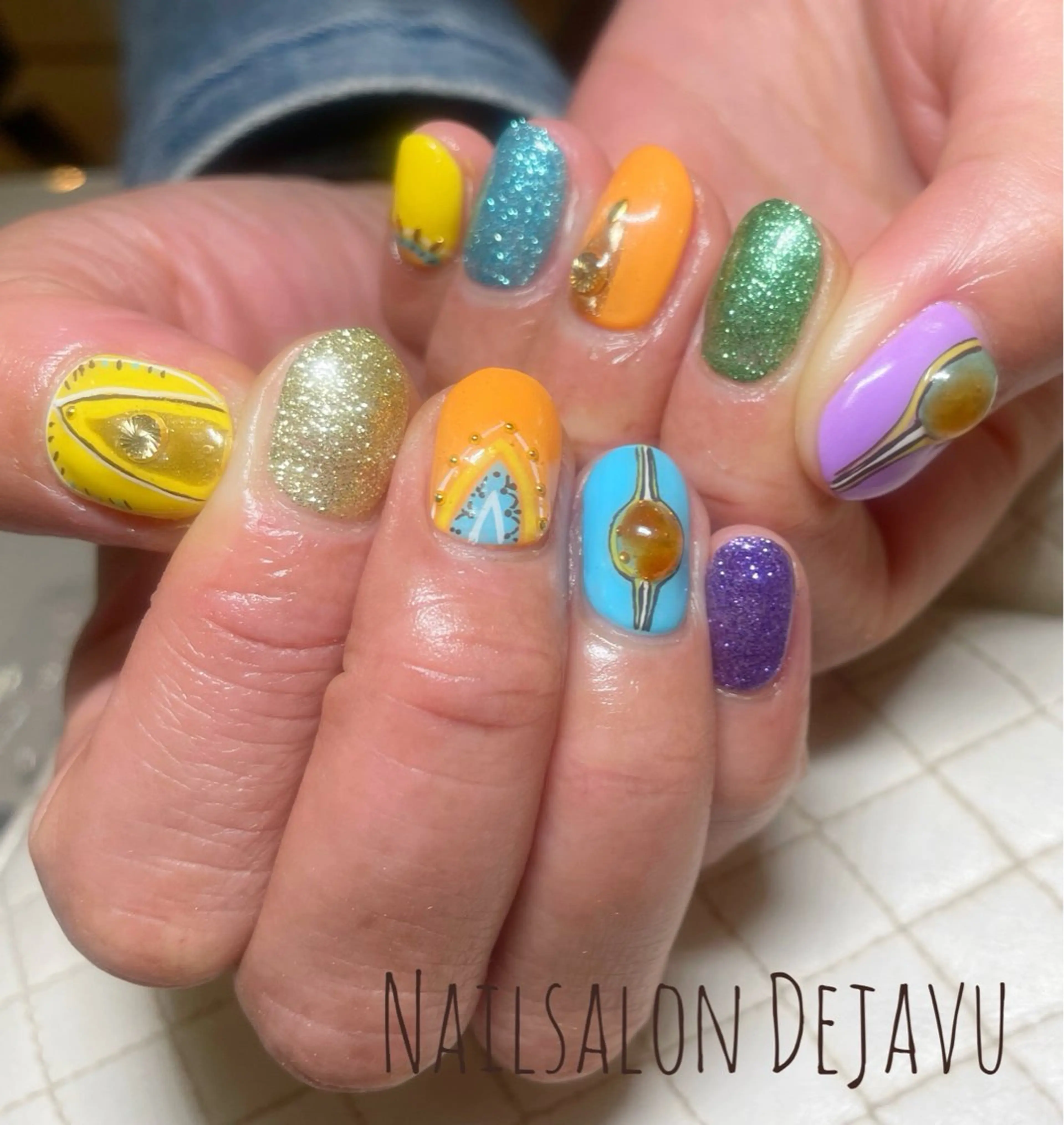 ネイル 持ち込み ハンドネイル Nailsalon Dejavuのネイルデザイン