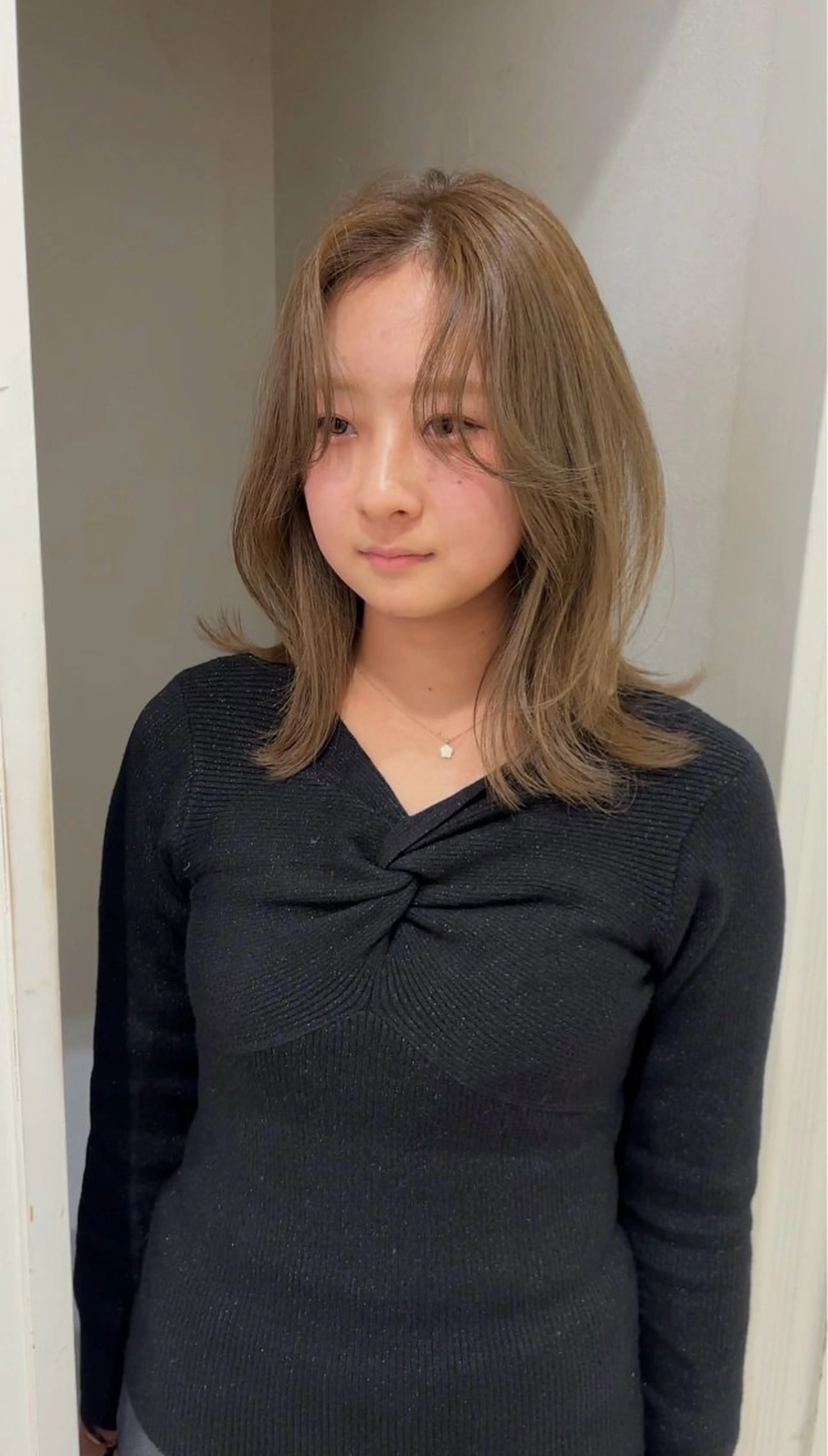 ミディアム 💞暖色艶カラー/ ホウツキカナ🍒のヘアスタイル