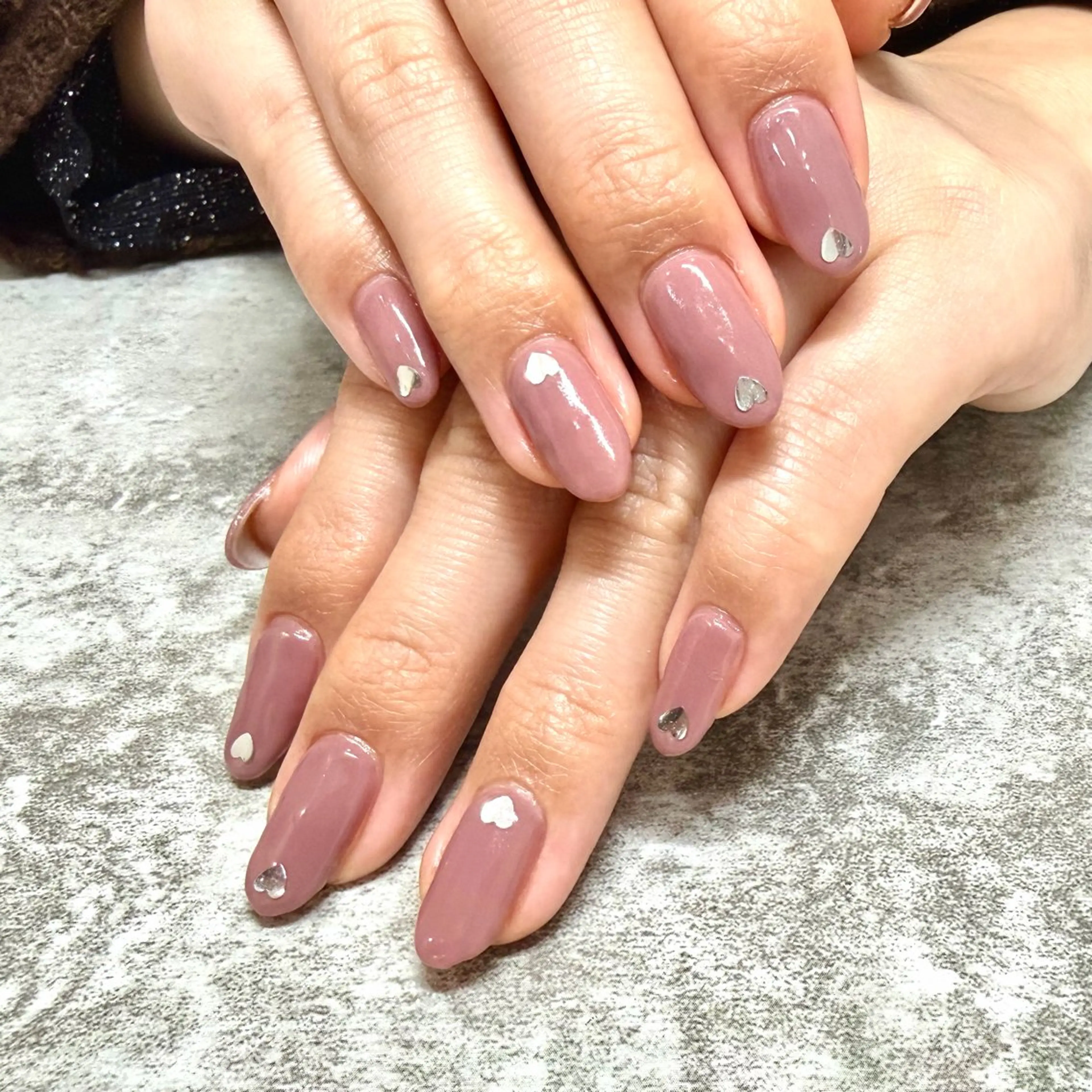 ネイル ハート ホログラムネイル Nail Salon Souriant HARAJUKU所属・Souriant Hitomiのネイルデザイン