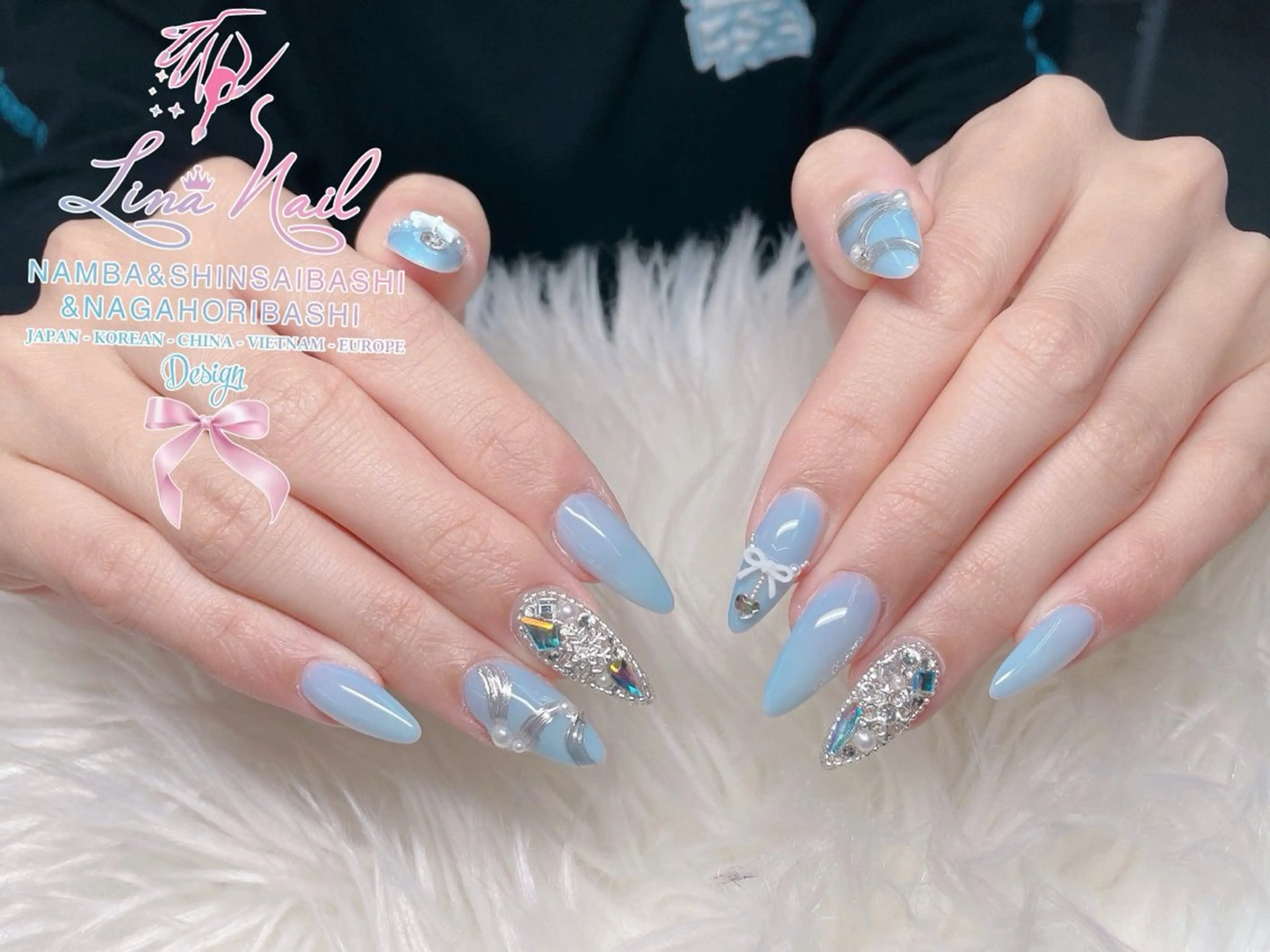ネイル チークネイル 桜ネイル フラッシュネイル フットネイル ジェルネイル ハンドネイル リナネイル アメ村心斎橋店のネイルデザイン