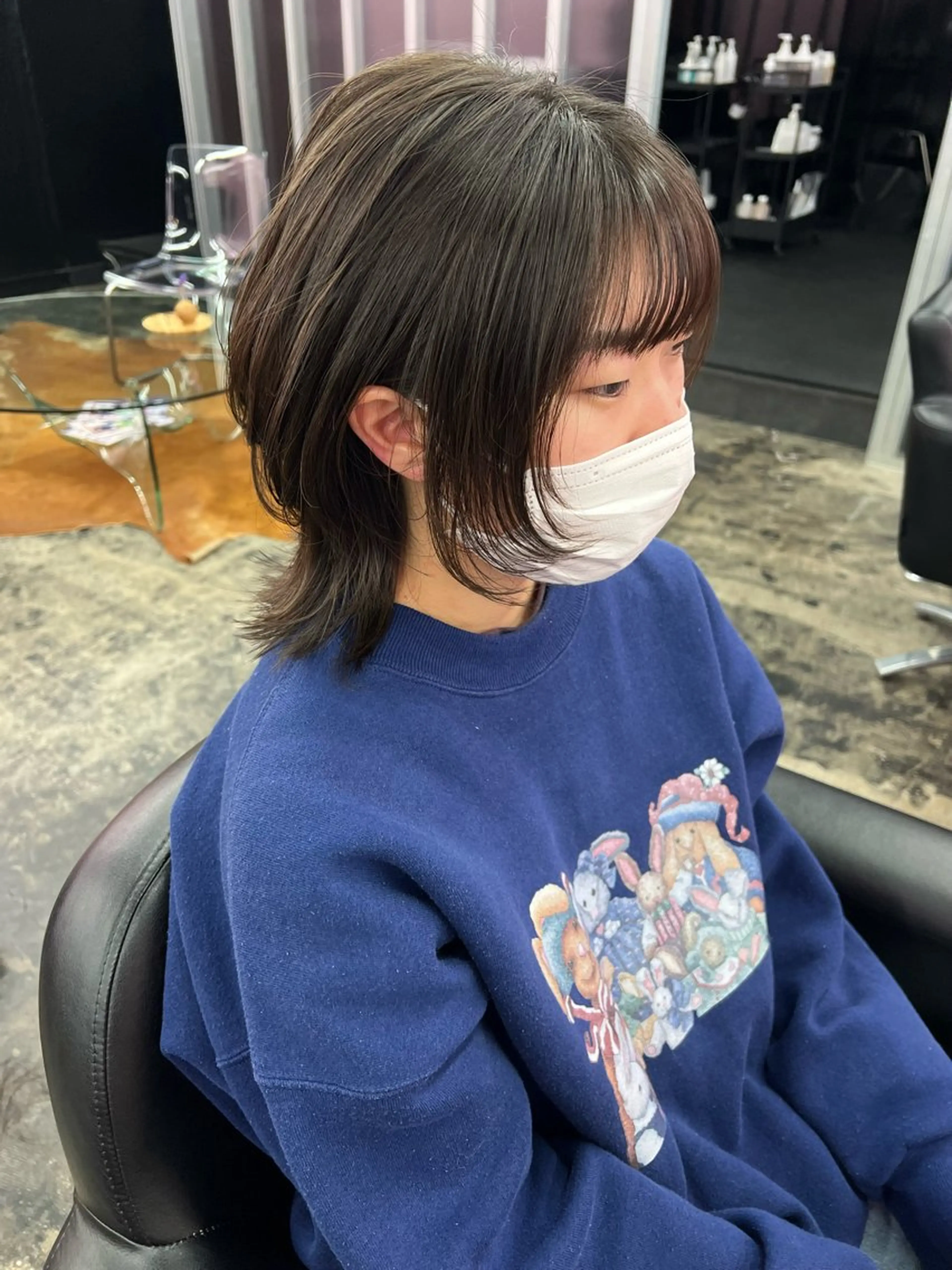 ミディアム カット ヘアカラー haruka /透明感カラーのヘアスタイル