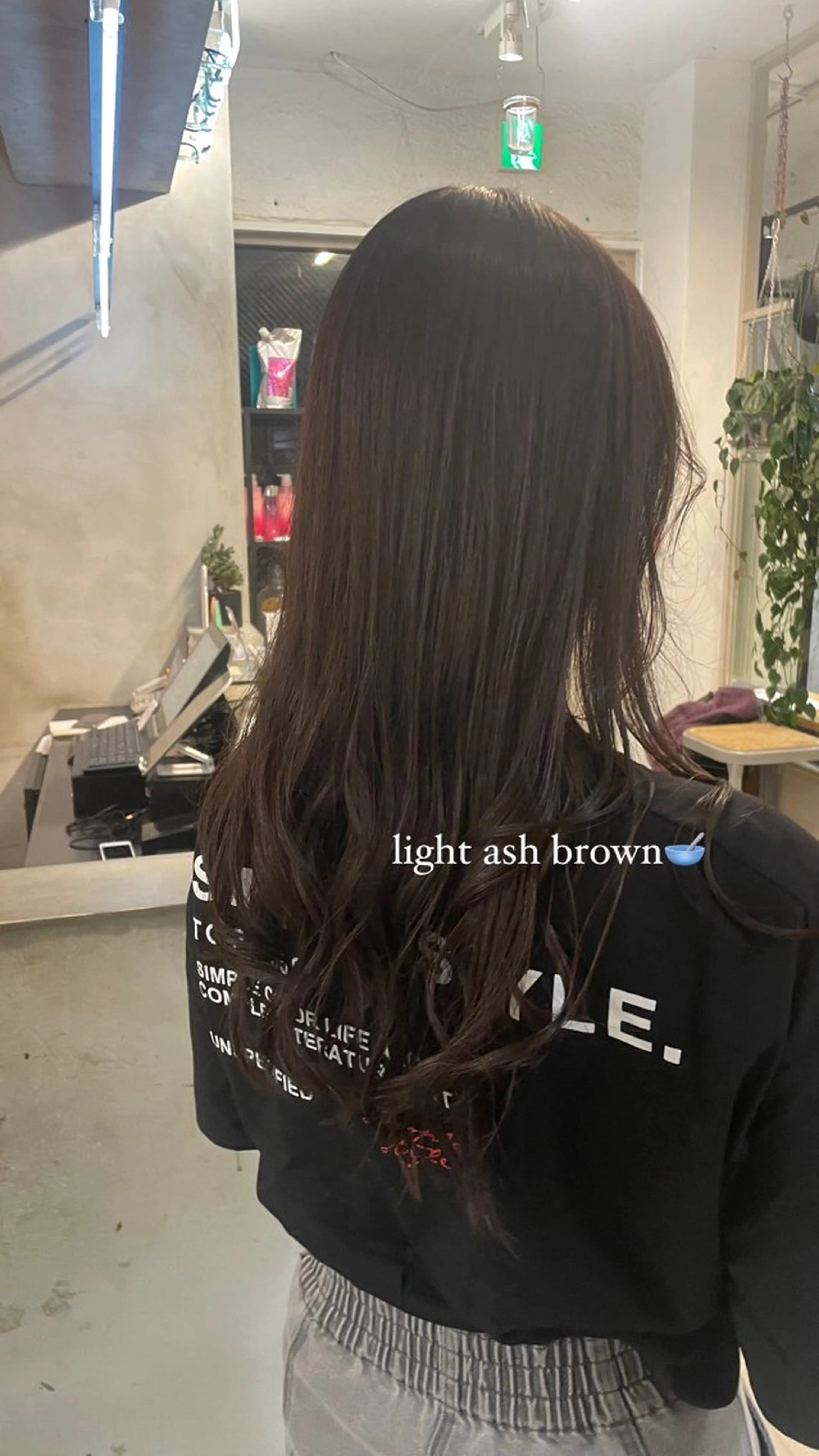 セミロング カラー アッシュ ブラウンカラー オリーブカラー 赤み消し×透明感 /🌙suwa🌙のヘアスタイル
