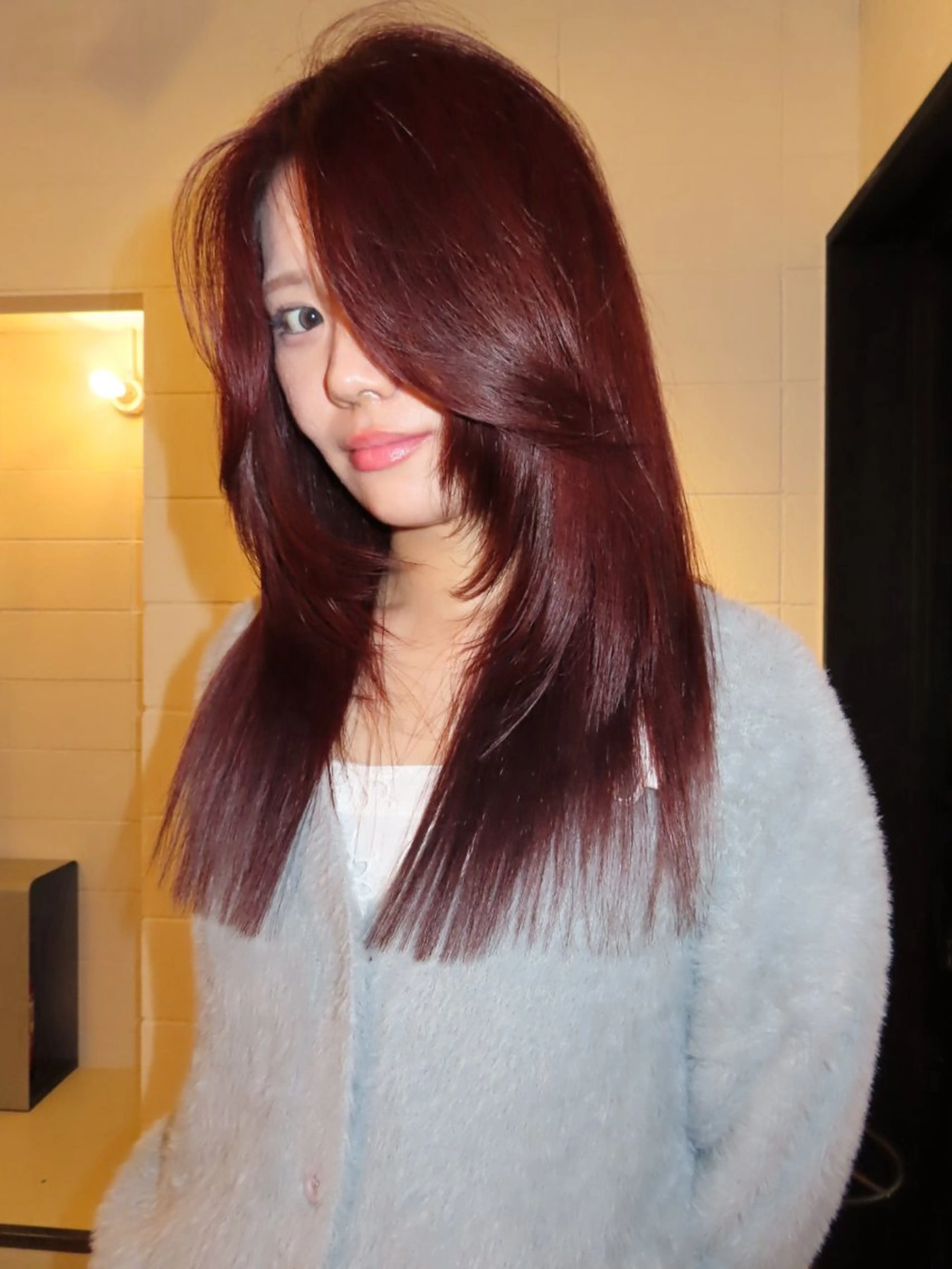 ロング 顔周りカット レイヤーカット レイヤーカット/ 表参道/chioriのヘアスタイル