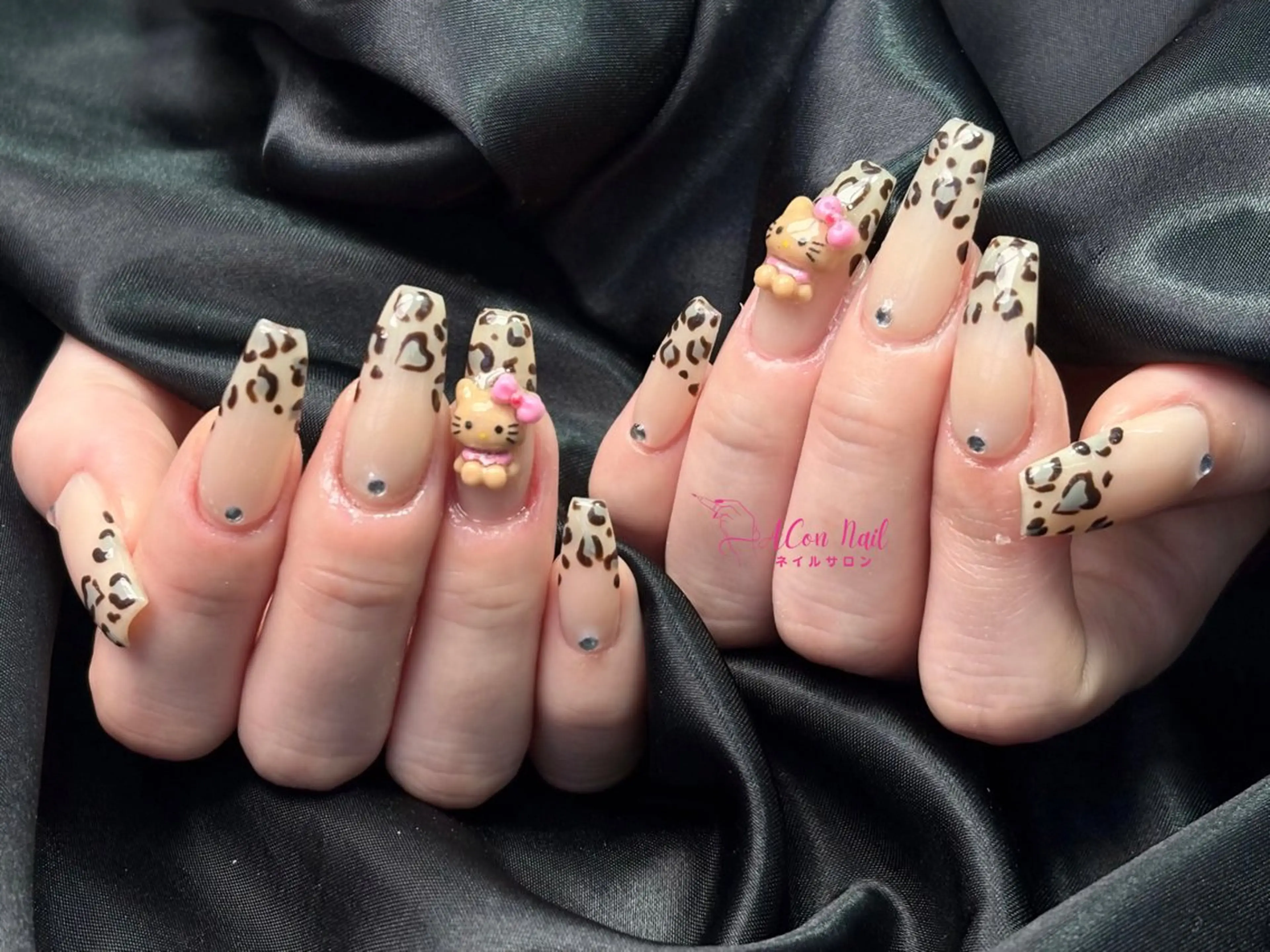 ネイル 桜ネイル 長さ出し フラワーネイル フレンチネイル ジェルネイル ハンドネイル ACon NailSalonのネイルデザイン