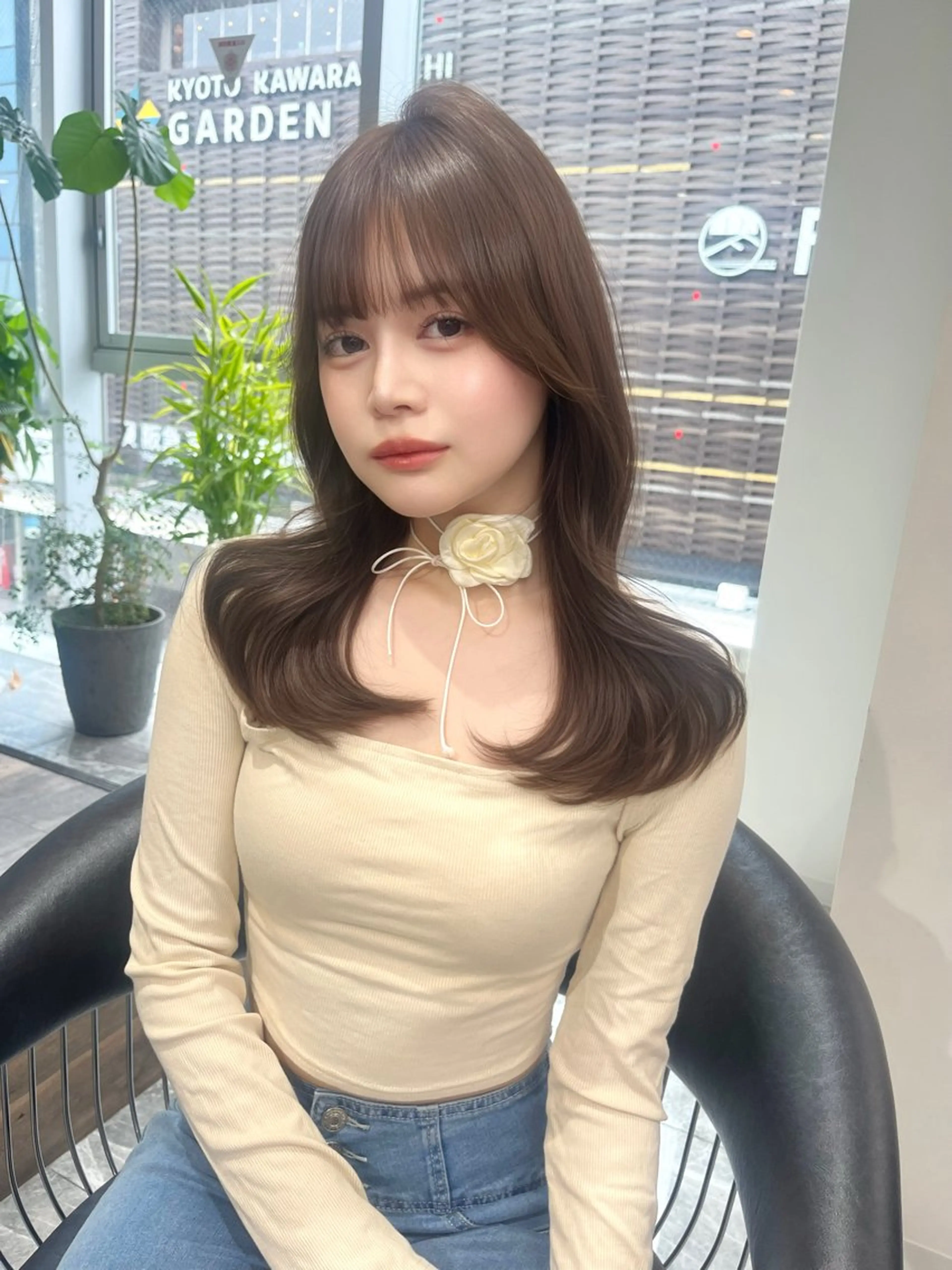 ロング カット ヘアカラー トリートメント MAO🖤レイヤー ／髪質改善カラーのヘアスタイル