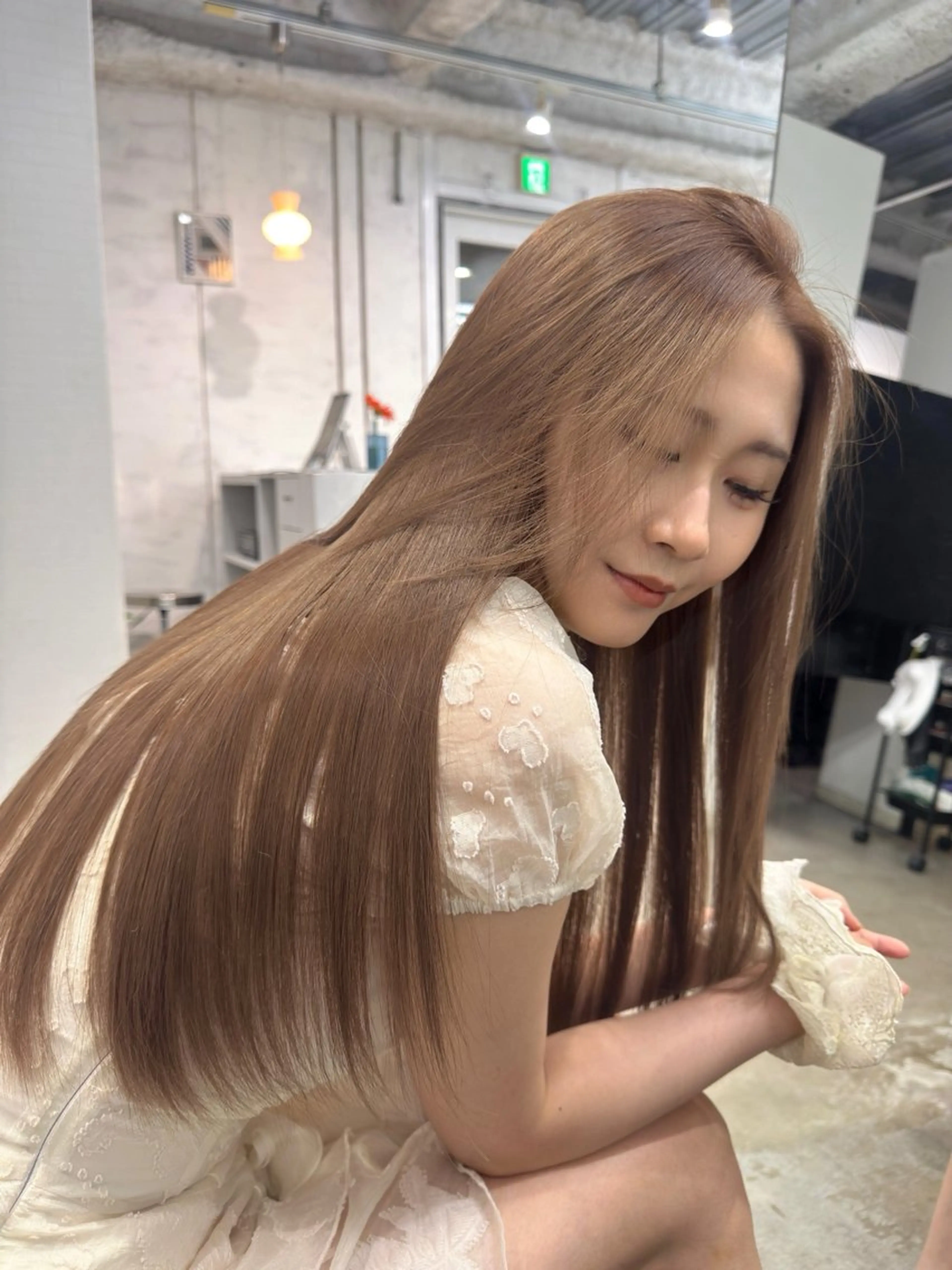 ロング カラー トリートメント カット ヘアカラー トリートメント 縮毛矯正 髪質改善寺坂雄飛💐のヘアスタイル