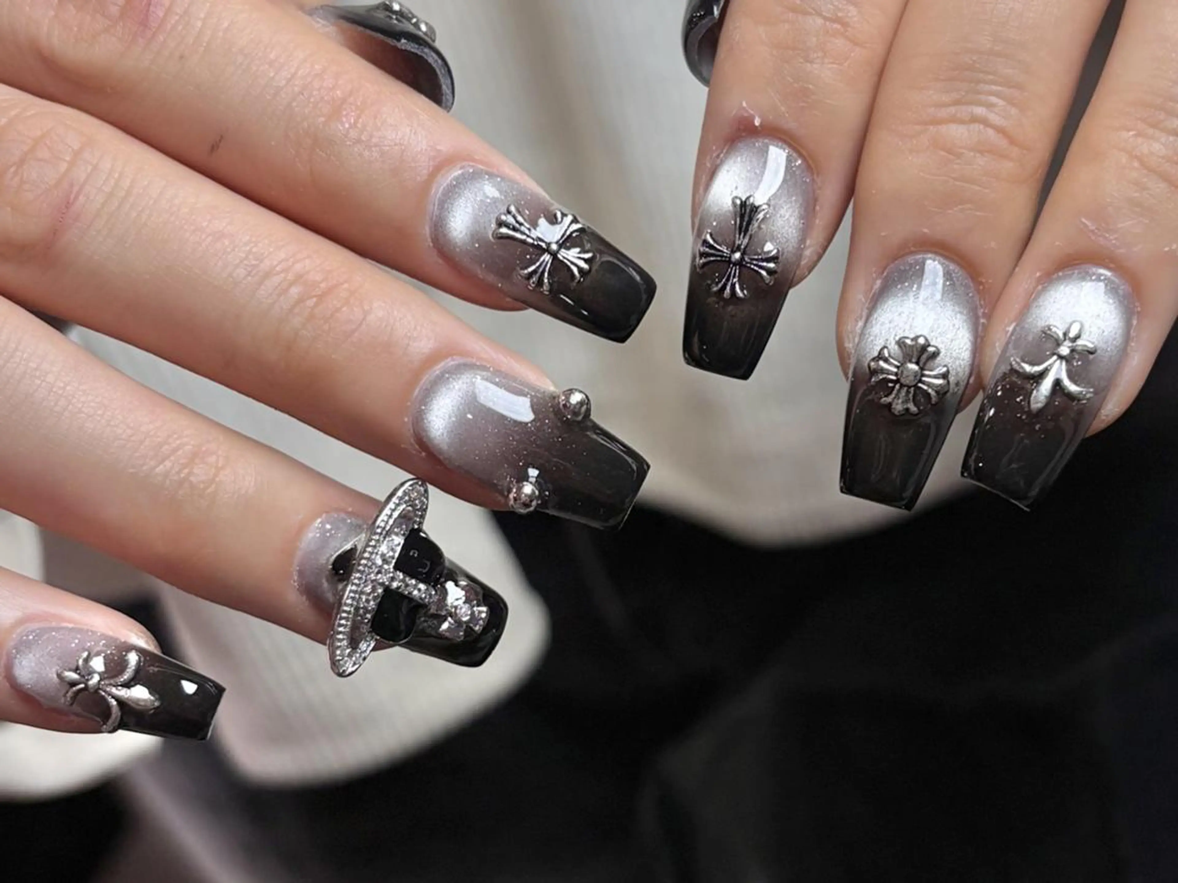 自爪✨🎀シンプルアート10本やり放題持ち込み可（ガーリー,ワンホン）¥9900の写真