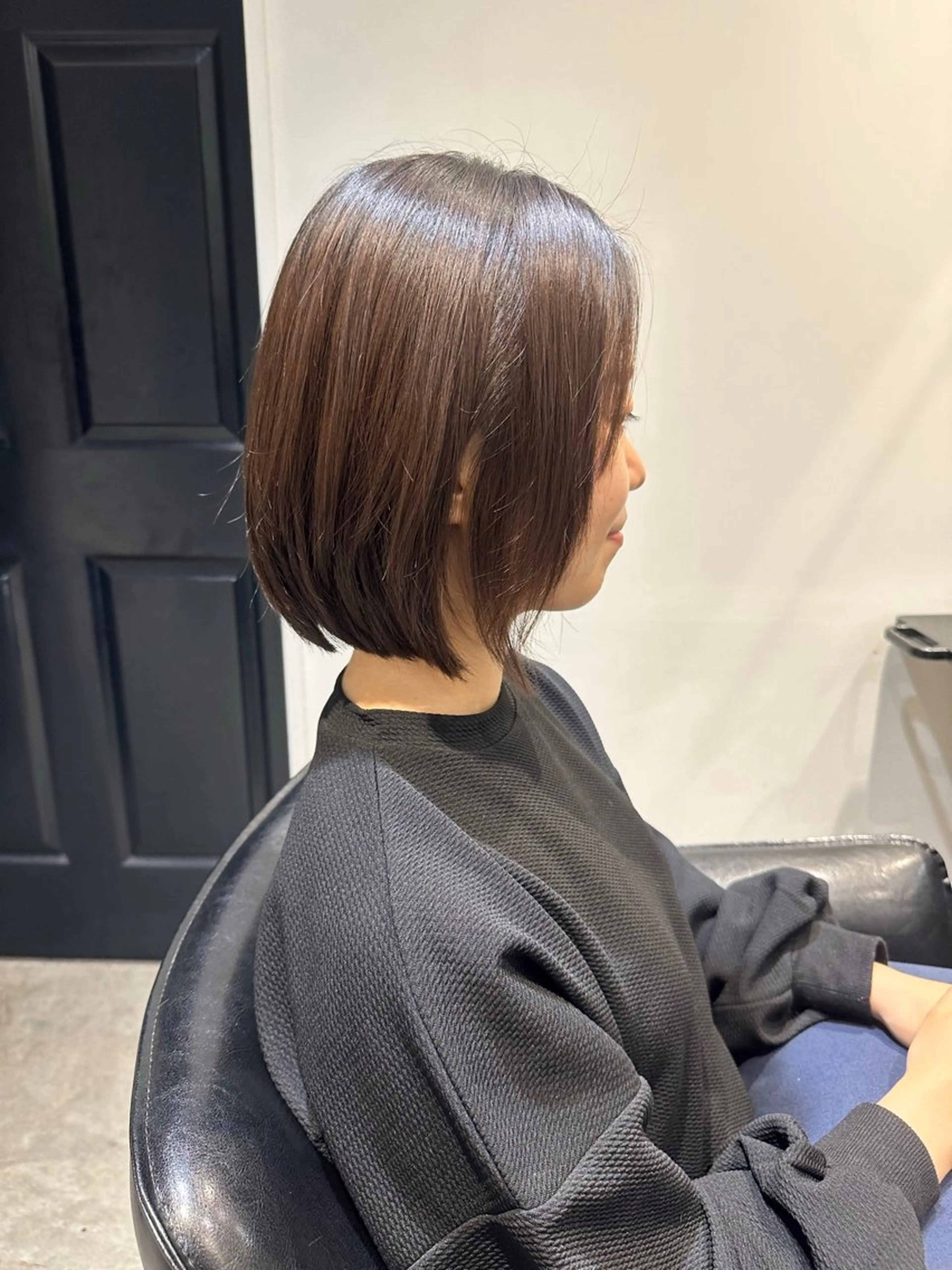 ミディアム ボブ カット ヘアカラー TR付きカット無料✨ ✨いのうえもなみのヘアスタイル