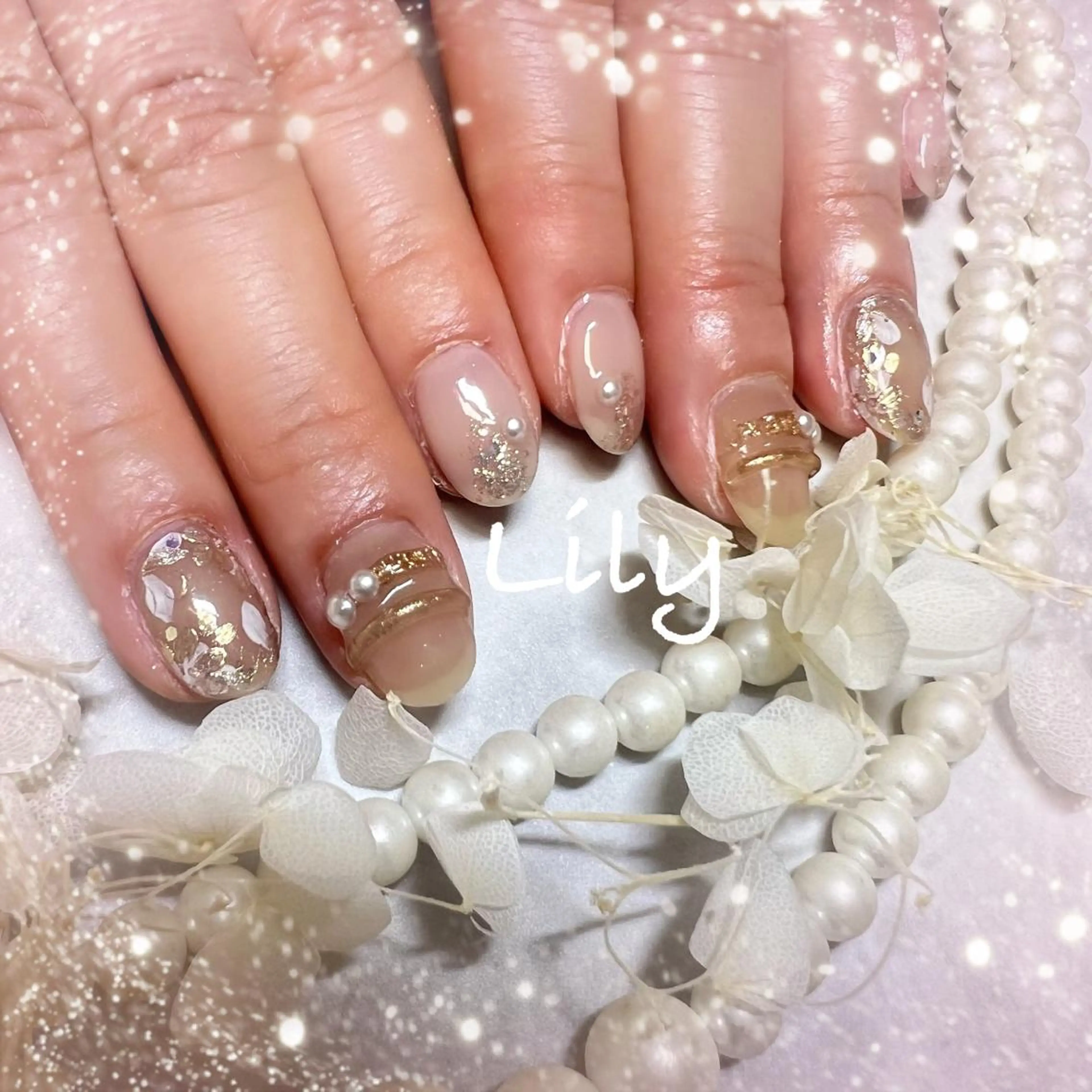 ネイル ハンドネイル Lily*nail 🌻Mii🌻のネイルデザイン