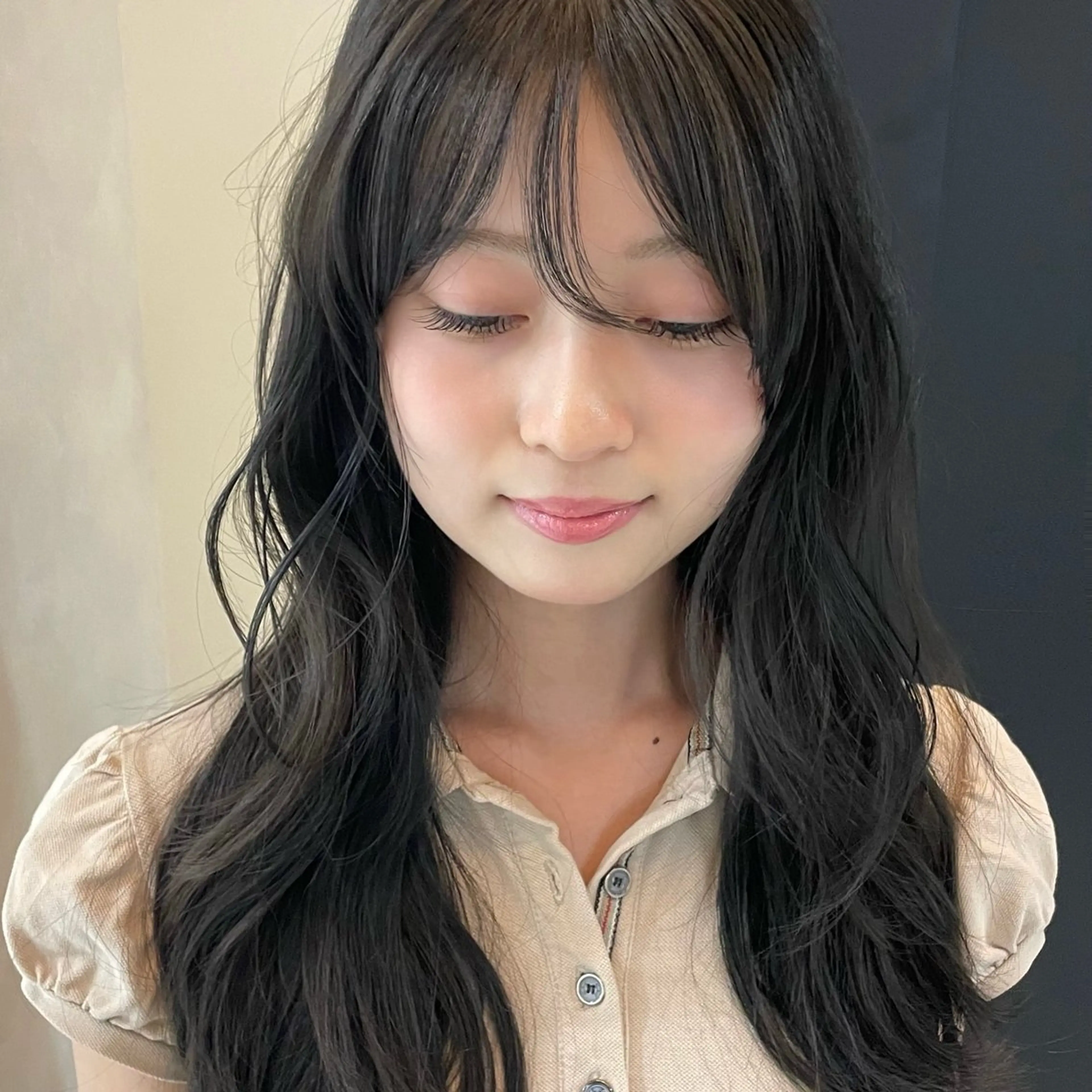 カラー ヘアカラー Kaho 心斎橋カラーモデルのヘアスタイル