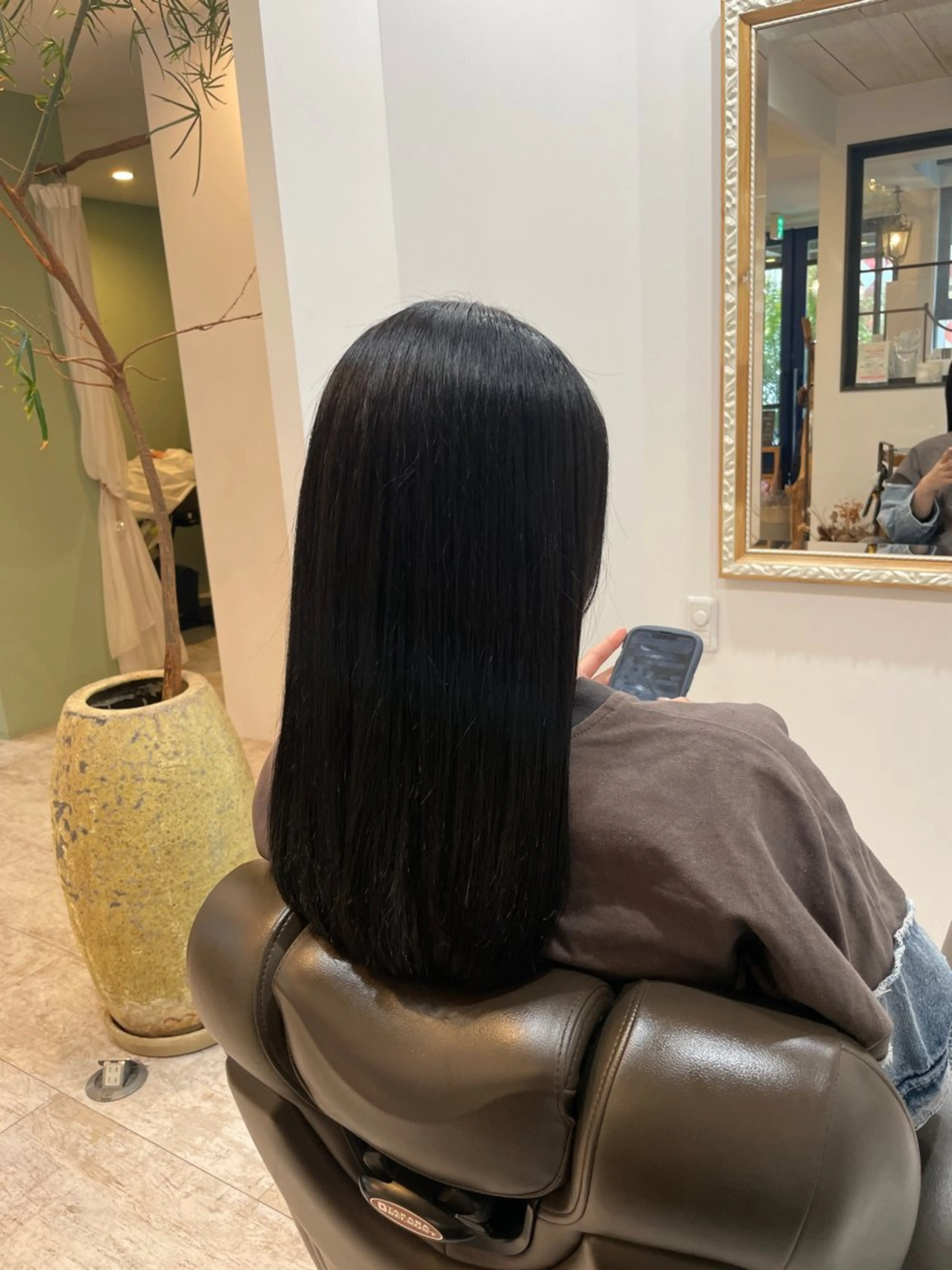 ロング カラー ロング 縮毛矯正 増田 ルナのヘアスタイル