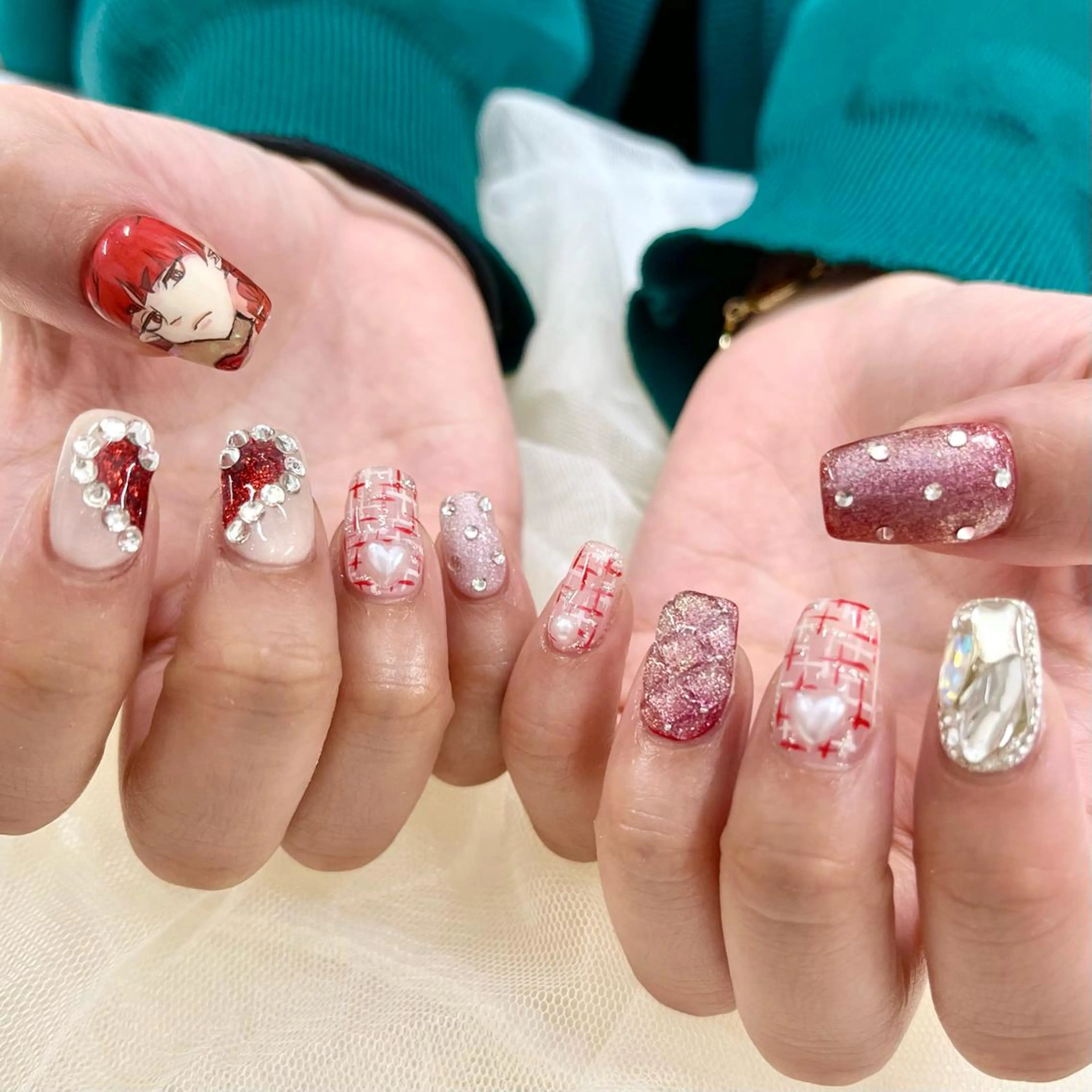 ミディアム ハンドネイル 池袋痛ネイル Nok. 渡辺のネイルデザイン