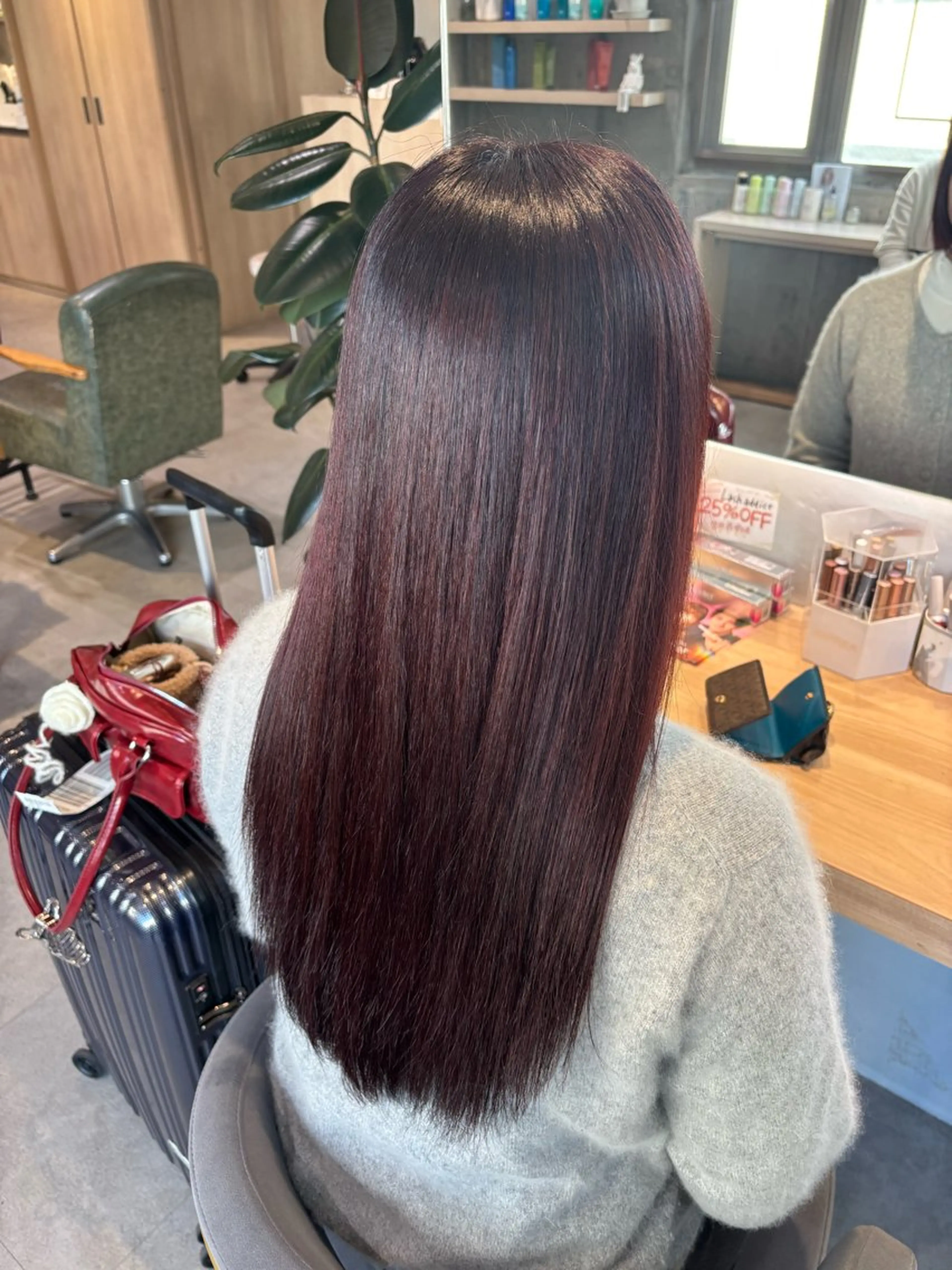 ロング カラー りあの🎀 /暖色カラー🍒のヘアスタイル