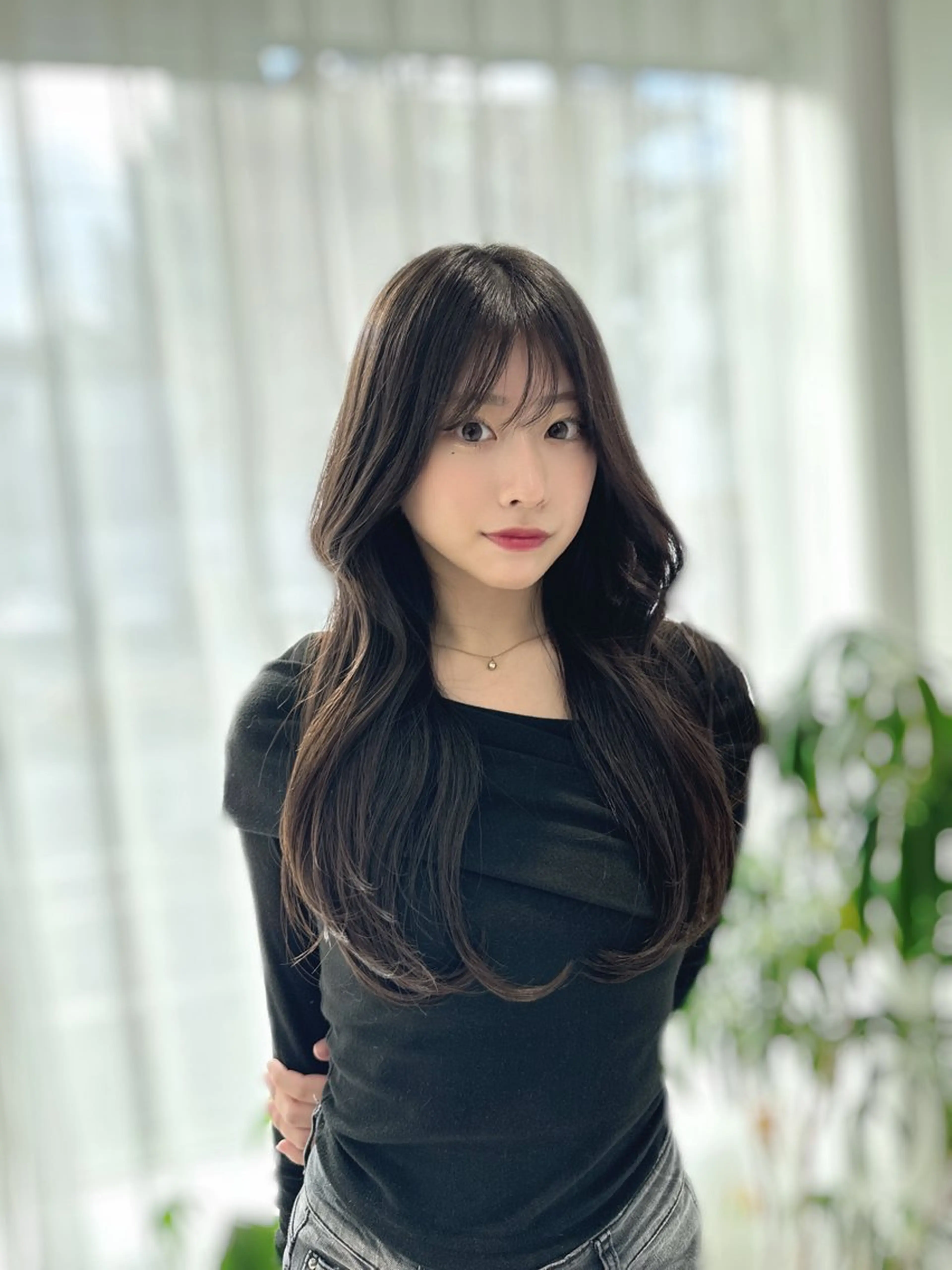 ロング 中顔面短縮 顔まわり新田大翔のヘアスタイル