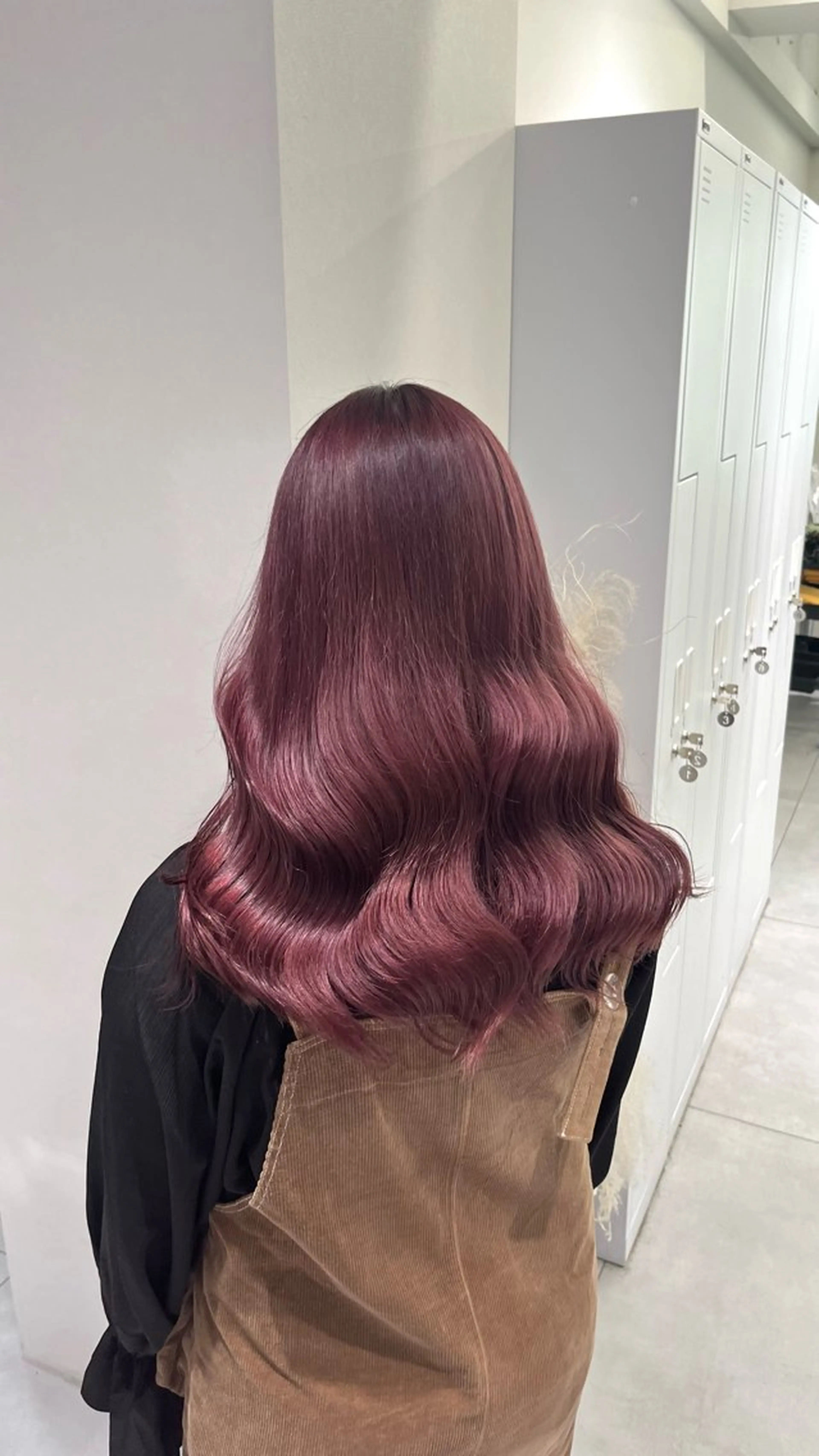 セミロング ピンクラベンダー 髪質改善/レイヤー 兼折楓馬のヘアスタイル