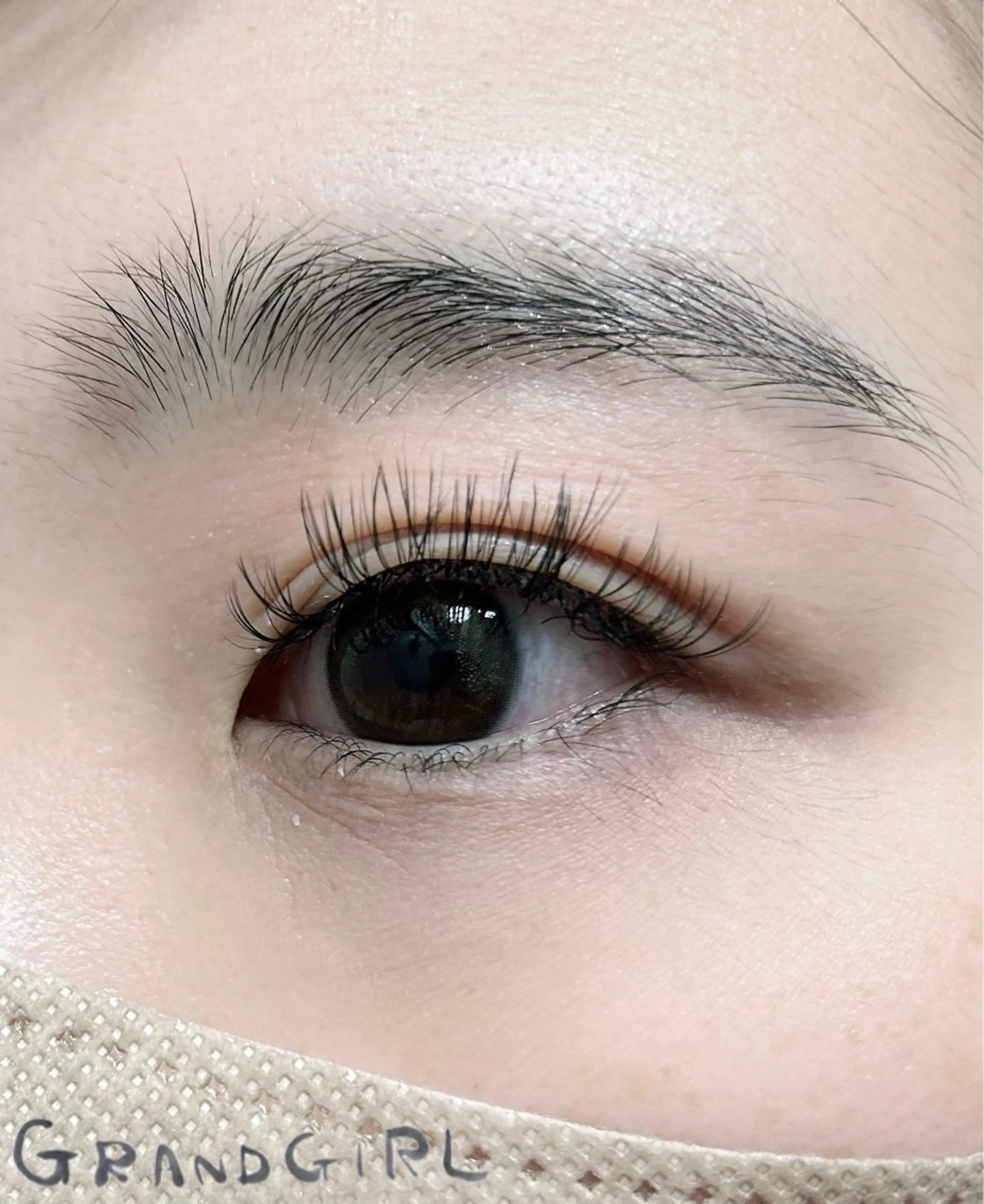 マツエク・マツパ バインドロック フラットラッシュ まつげパーマ 一重×まつ毛パーマ マツエク ヨシダ セリナのマツエク・マツパデザイン