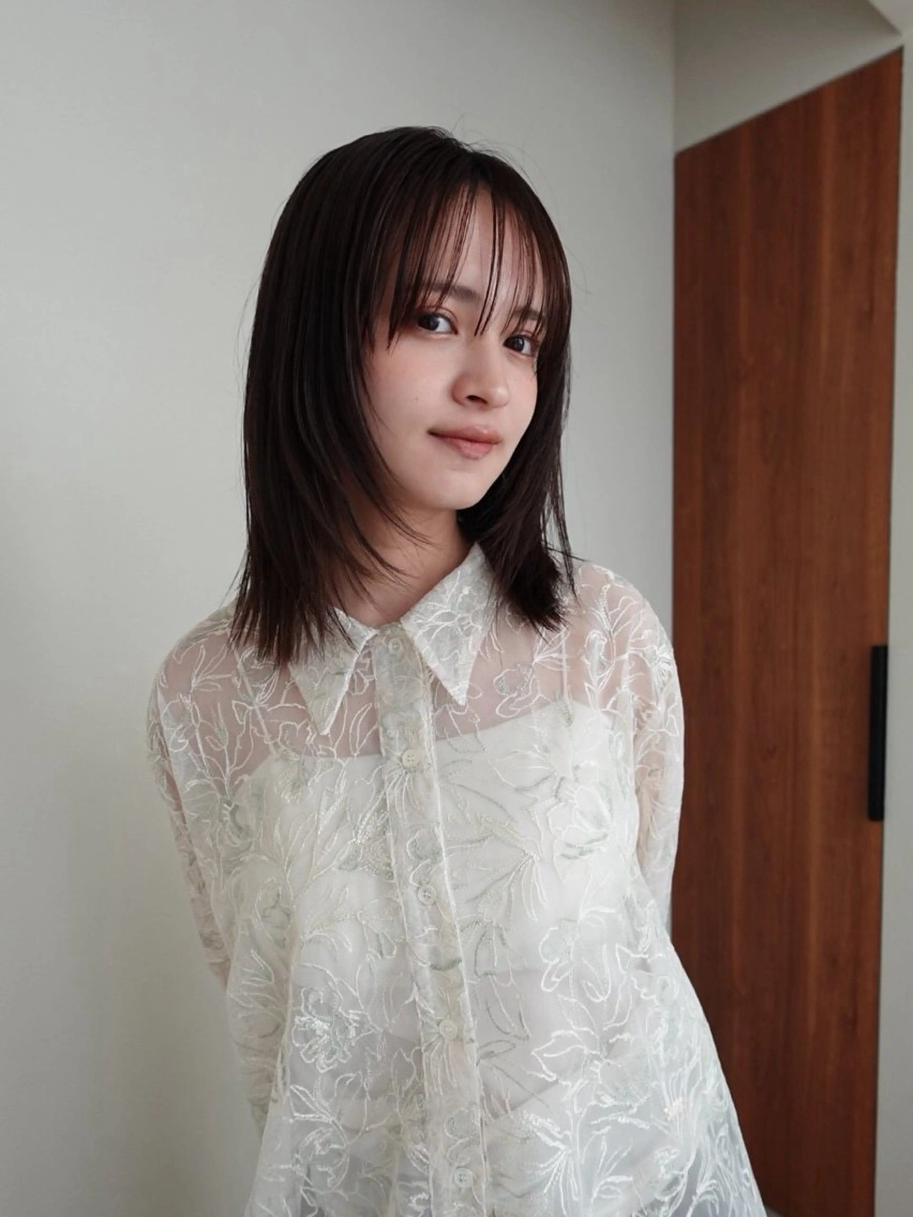 ミディアム 骨格診断カット.𖥔 ボブ/レイヤー/碧夢のヘアスタイル